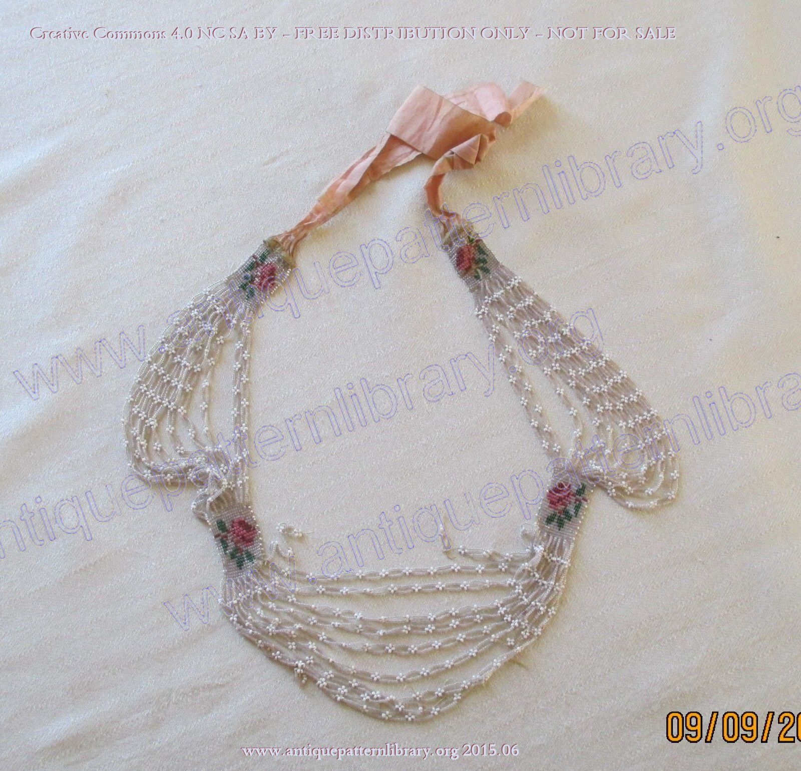 F-NE001 Victorian beaded necklace