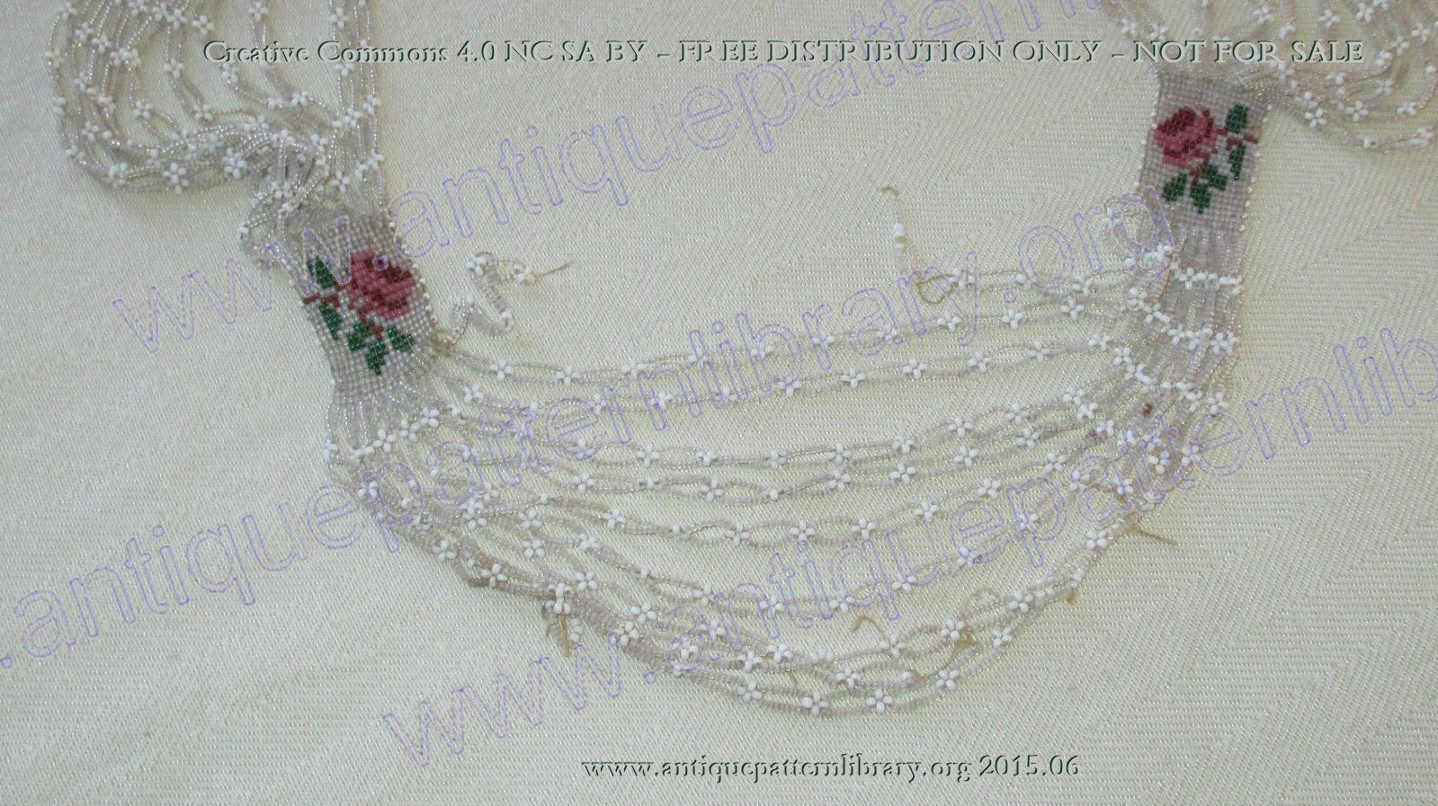 F-NE001 Victorian beaded necklace