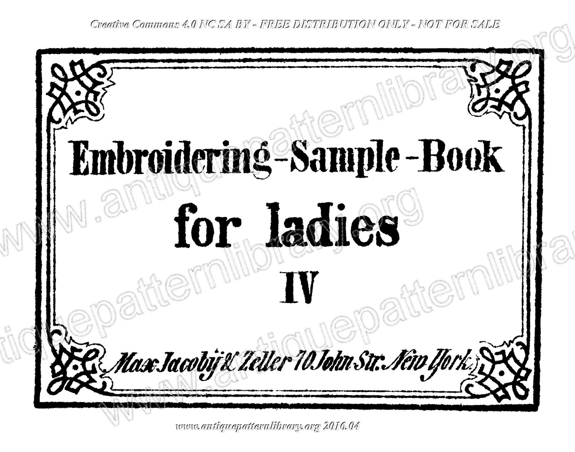 G-MR001  Embroidering-Sample-Book for ladies 
