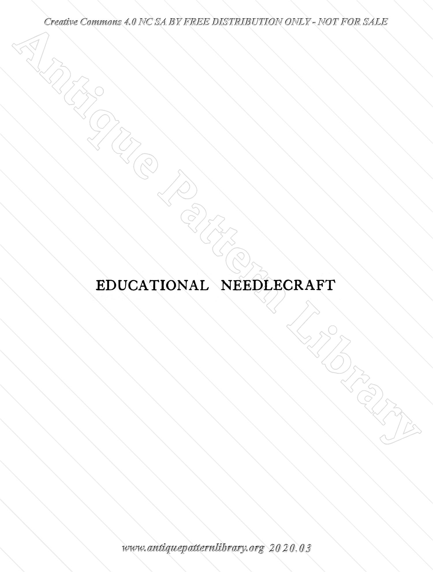 H-XX080 Educational Needlecraft