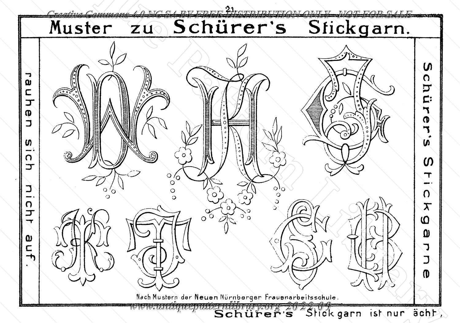 I-CL004 Schrer's Hkel-u. Stickmuster
