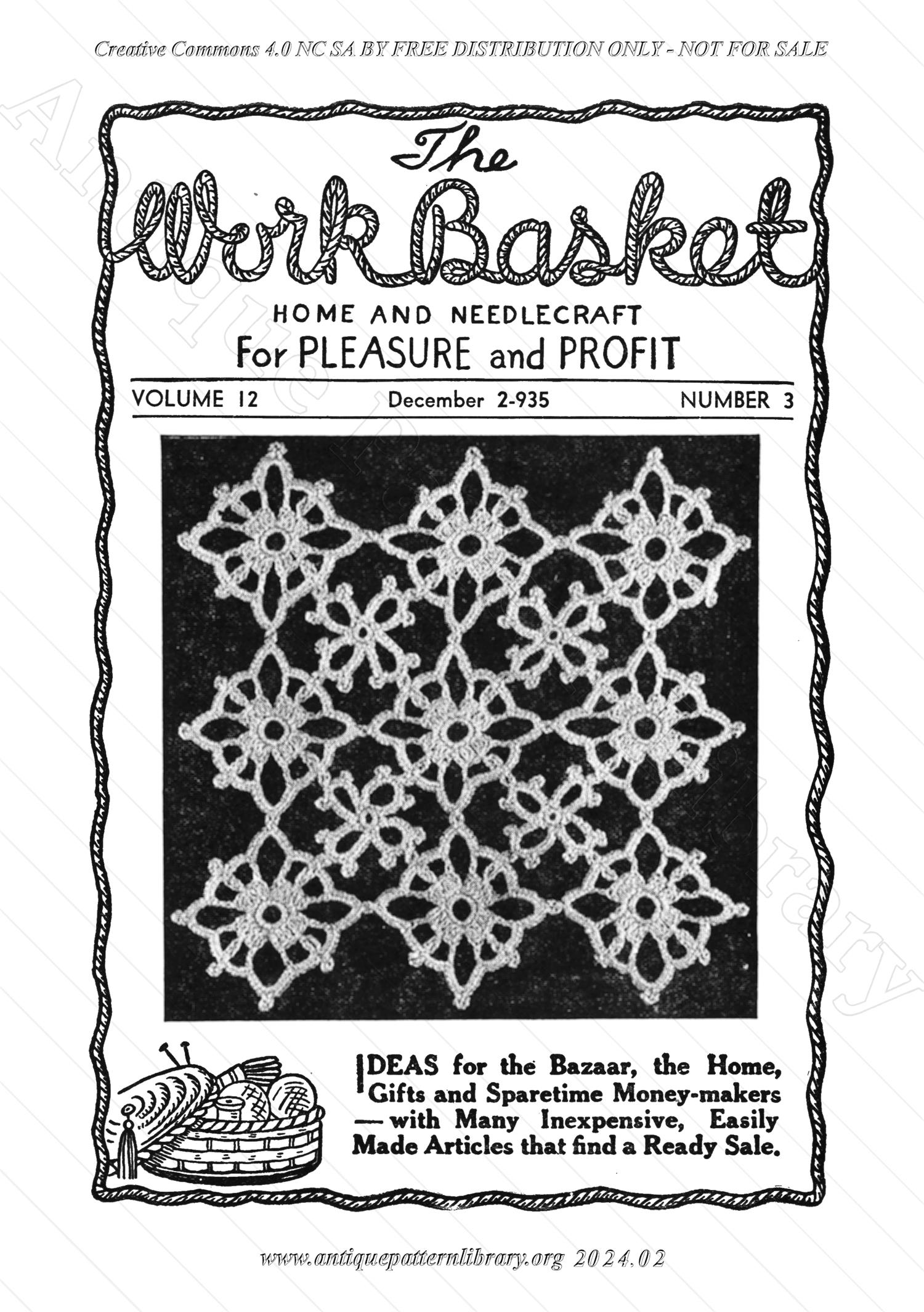 I-WB123 The Workbasket Volume 12 Number 3 December 2-935