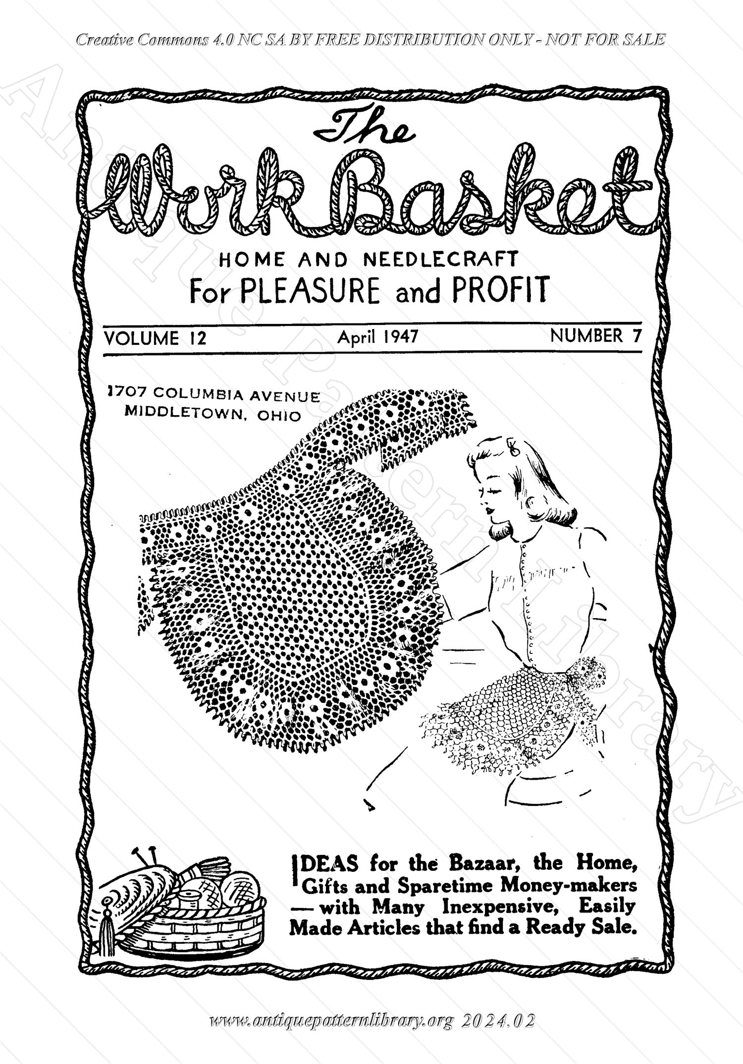 I-WB127 The Workbasket Vol. 12 No. 7