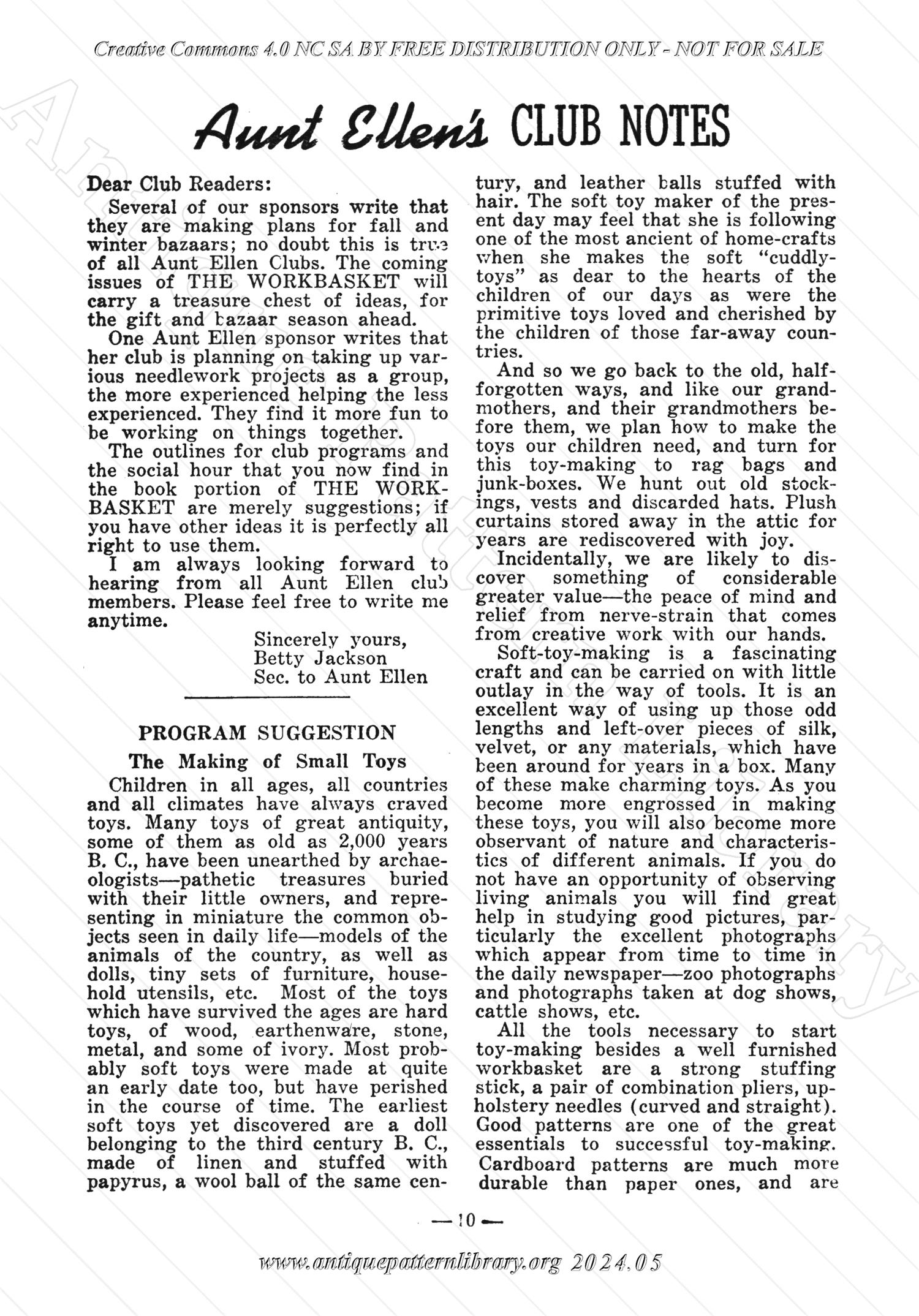 I-WB131 The Workbasket Vol. 13 October 1947 No. 1