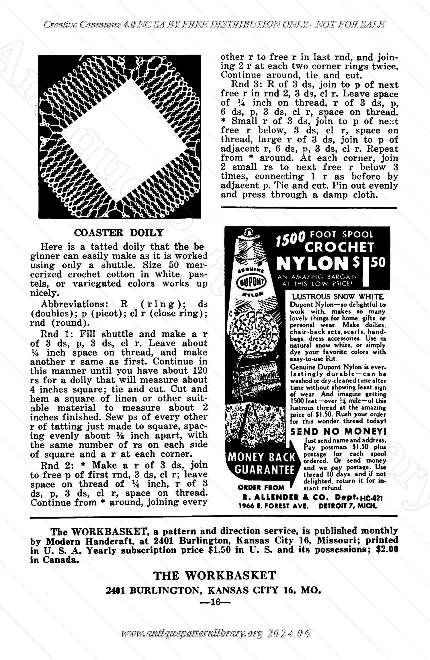 I-WB132 The Workbasket Vol. 13 November 1948 No. 2