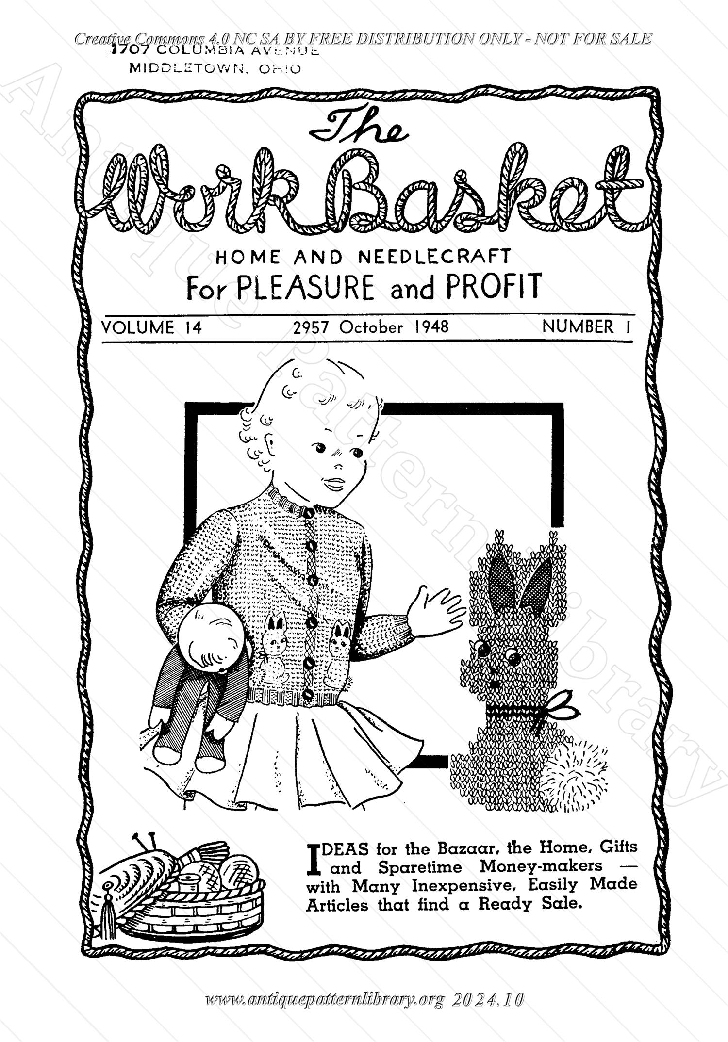 I-WB141 The Workbasket Volume 14 October 1948  No.1