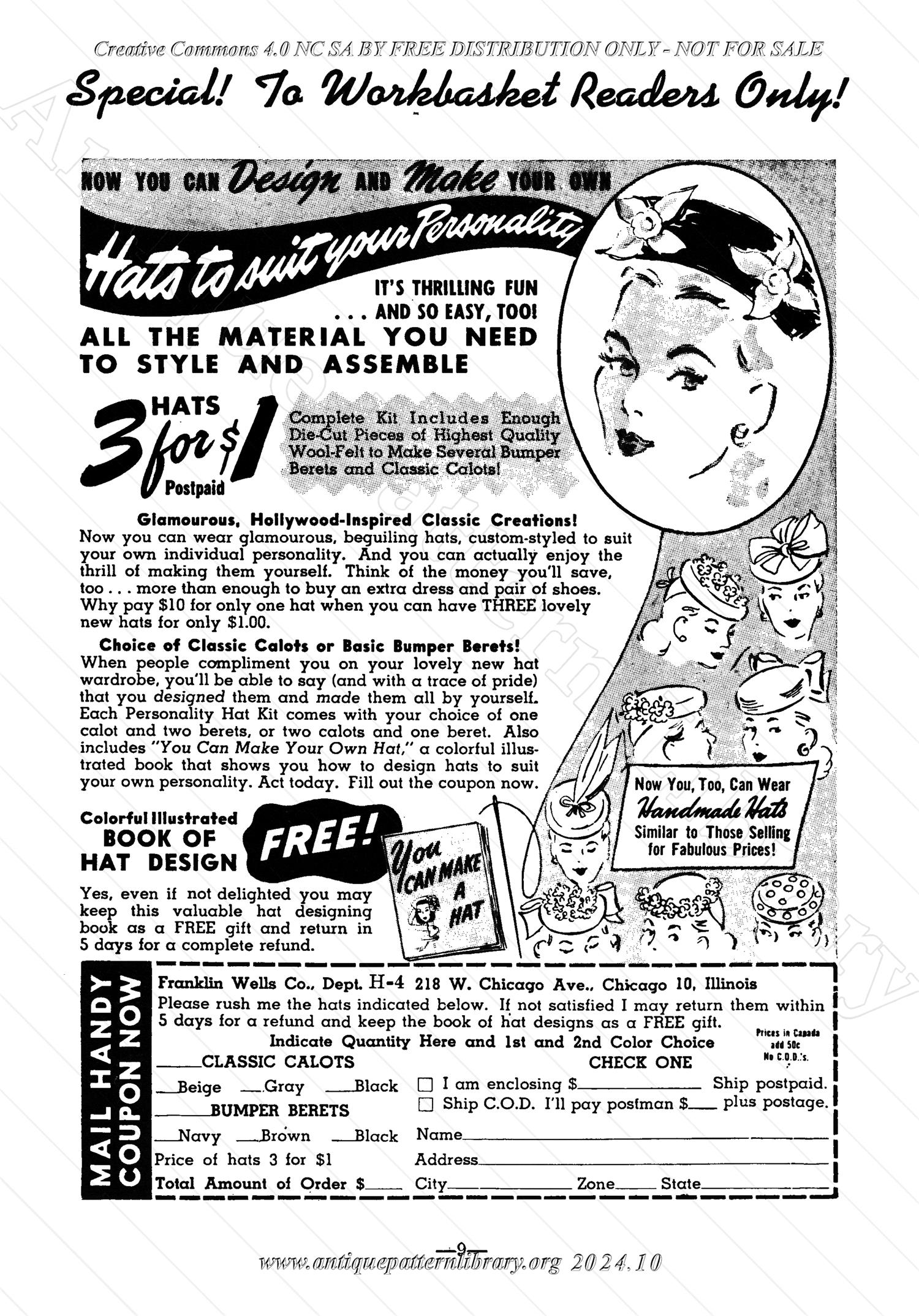 I-WB141 The Workbasket Volume 14 October 1948  No.1