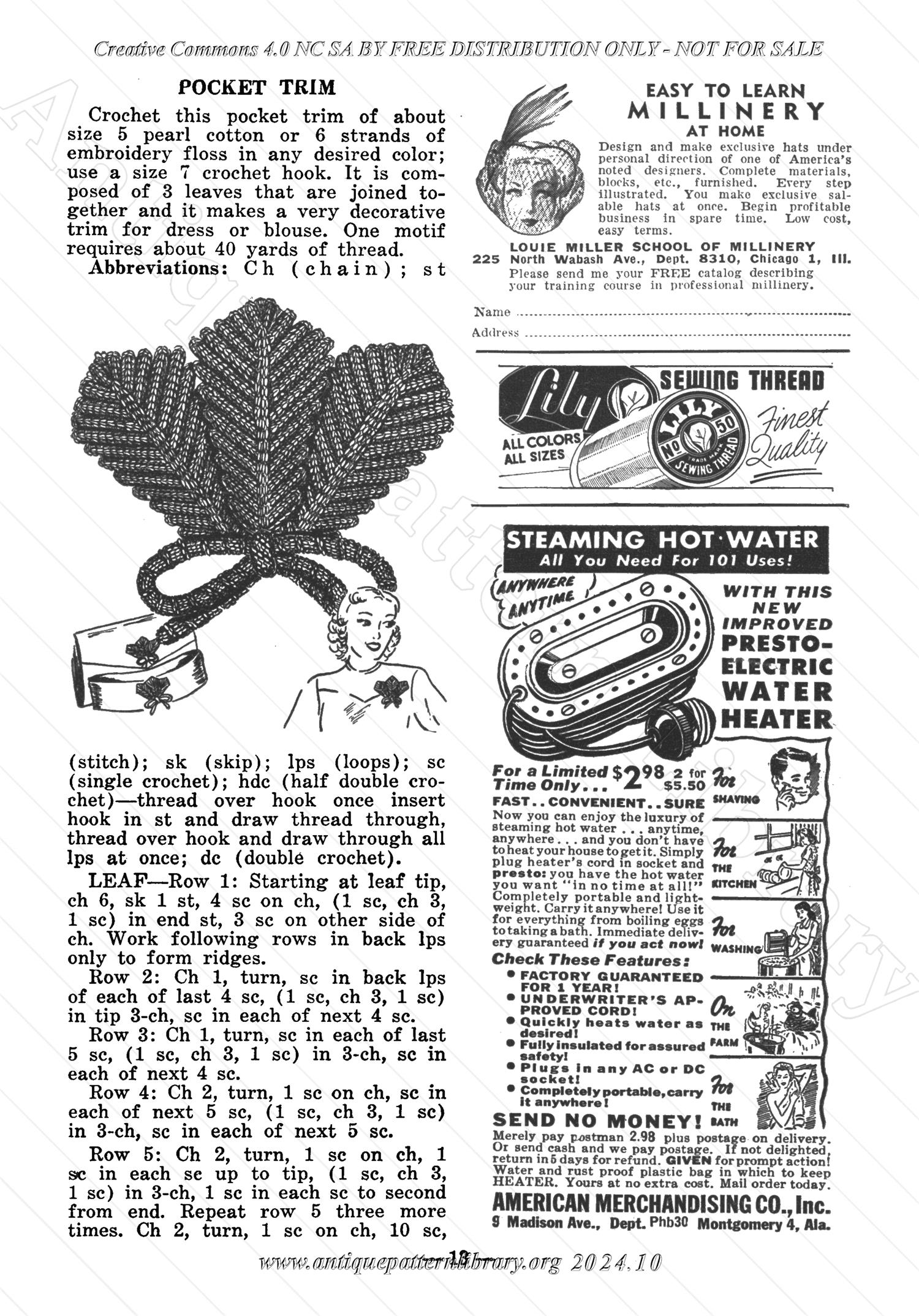 I-WB141 The Workbasket Volume 14 October 1948  No.1