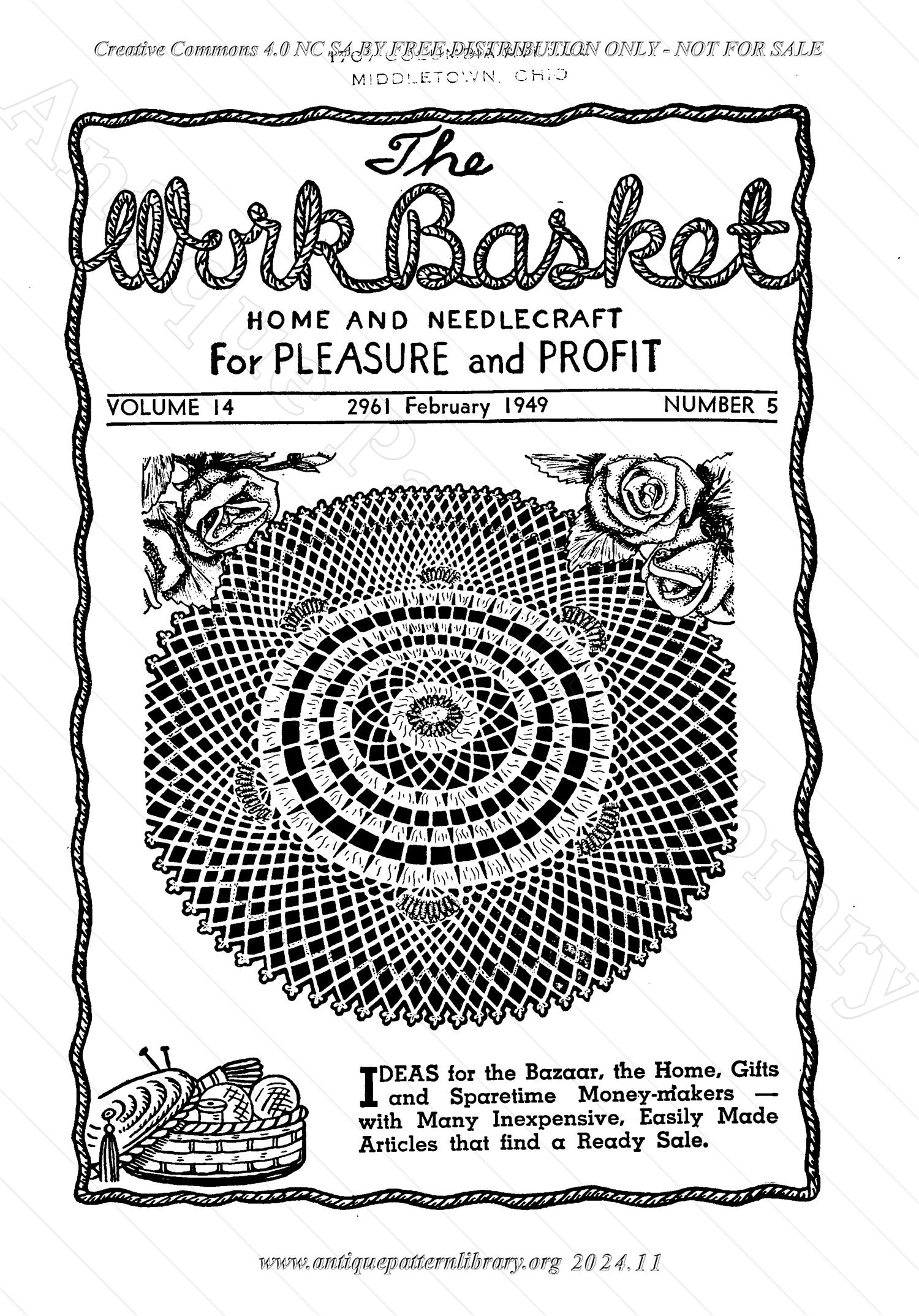 I-WB145 The Workbasket Volume 14 February 1949 No. 5