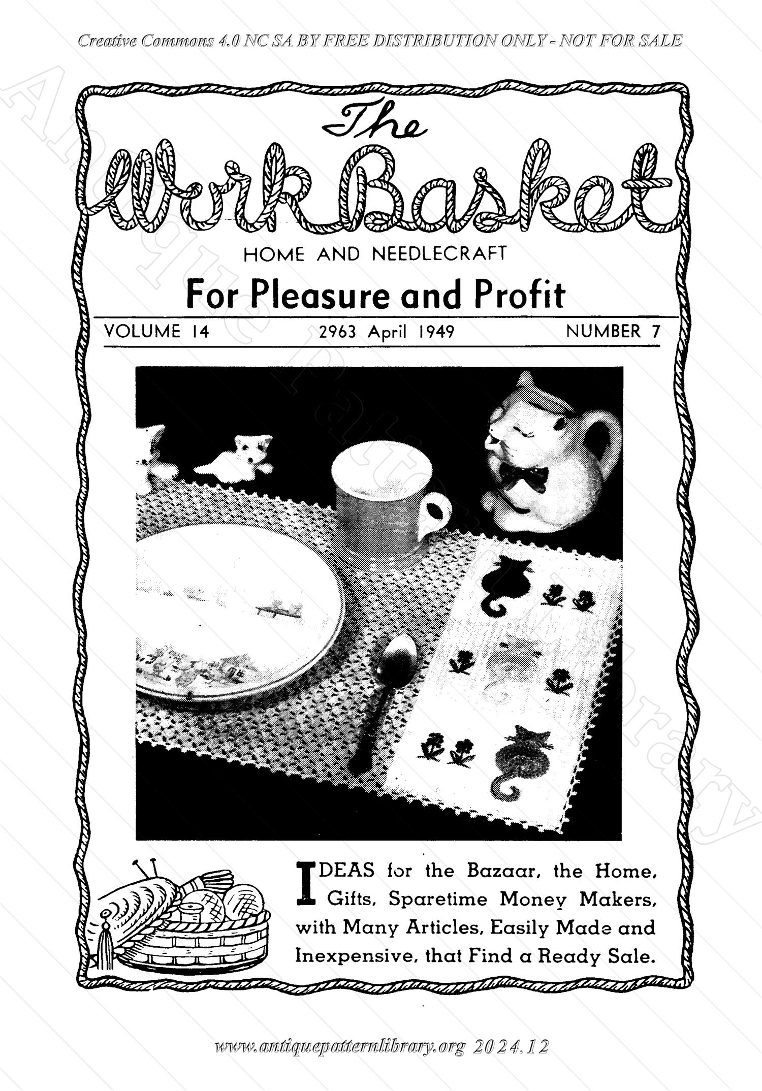 I-WB147 The Workbasket Volume 14 April 1949 No. 7