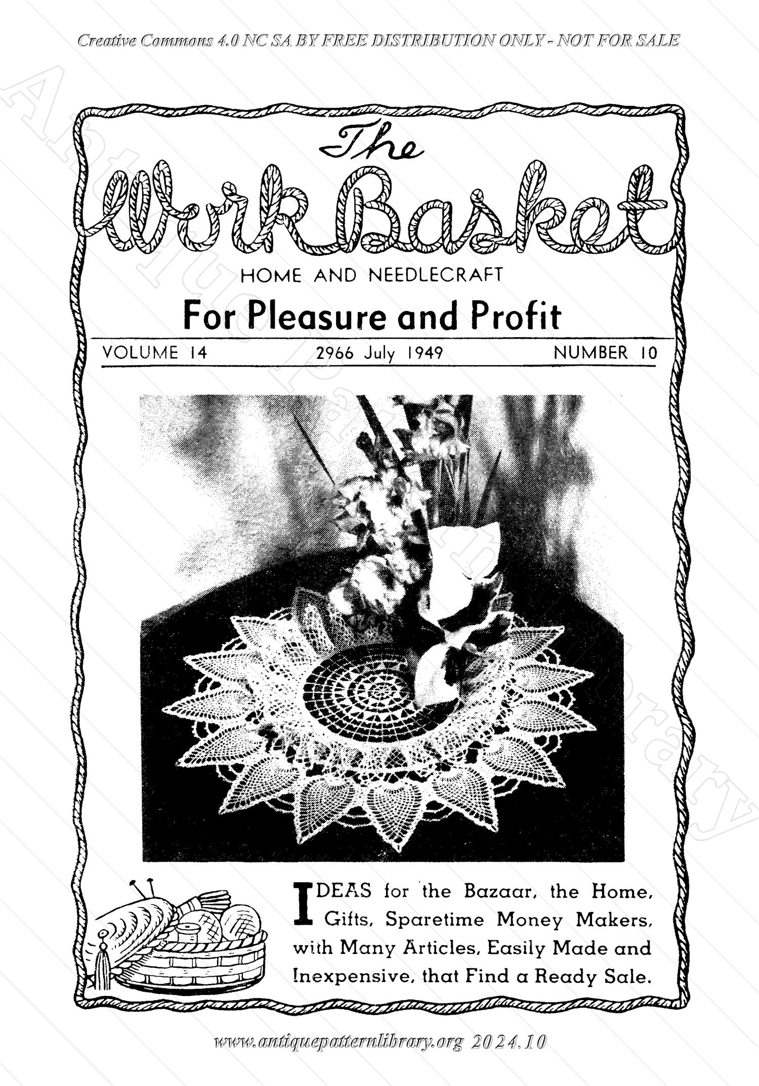 I-WB14A The Workbasket Volume 14 July 1949 No. 10