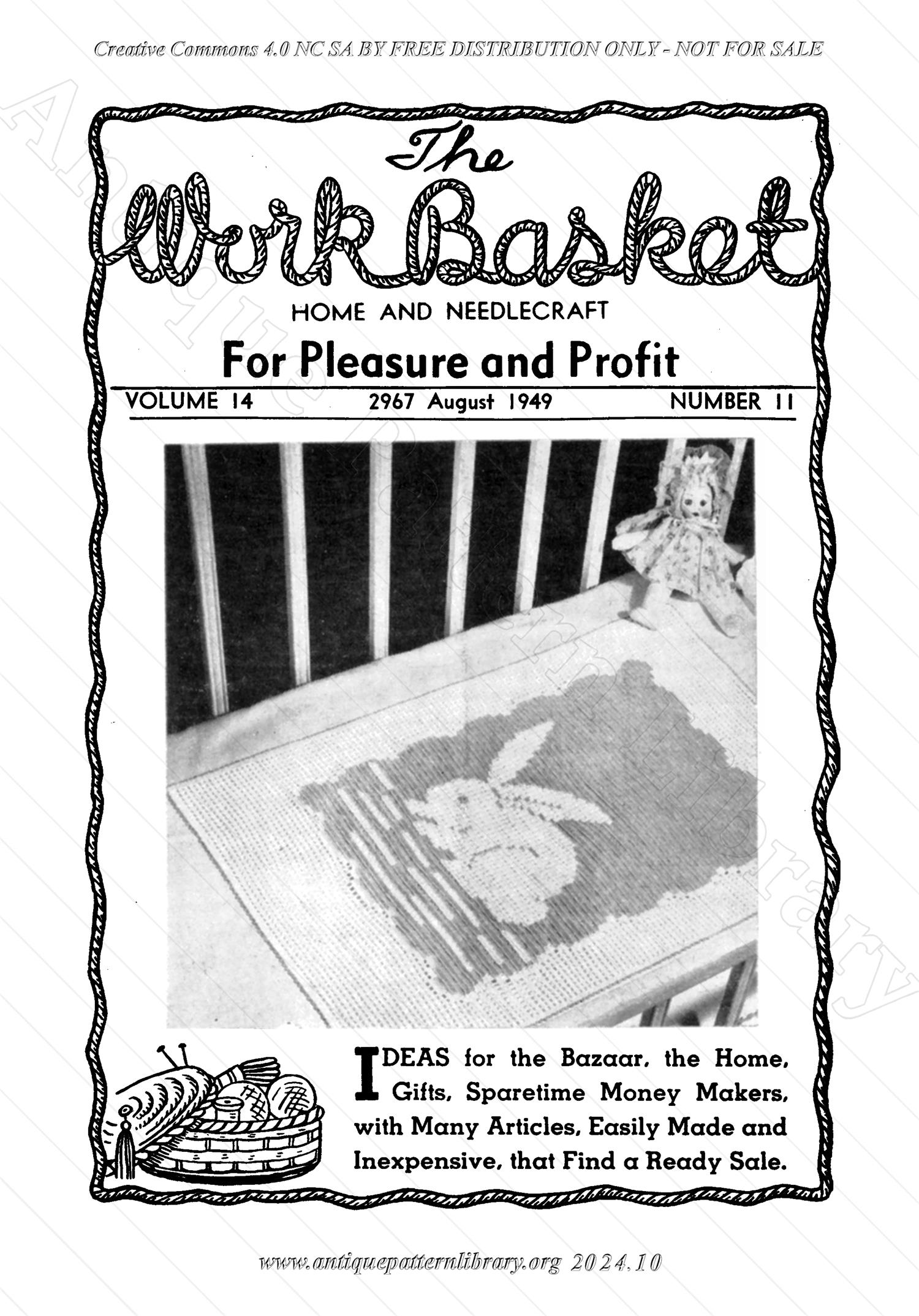 I-WB14B The Workbasket Volume 14 August 1949 No. 11