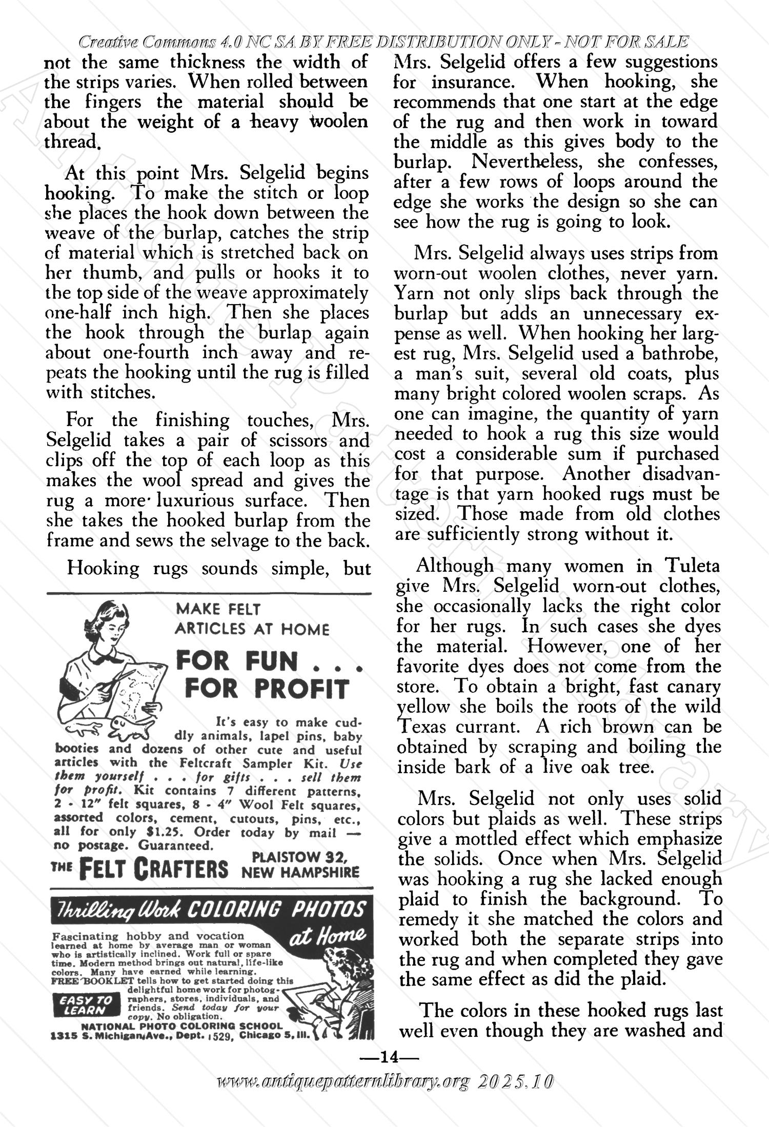 I-WB153 The Workbasket Volume 15 December 1949  No. 3