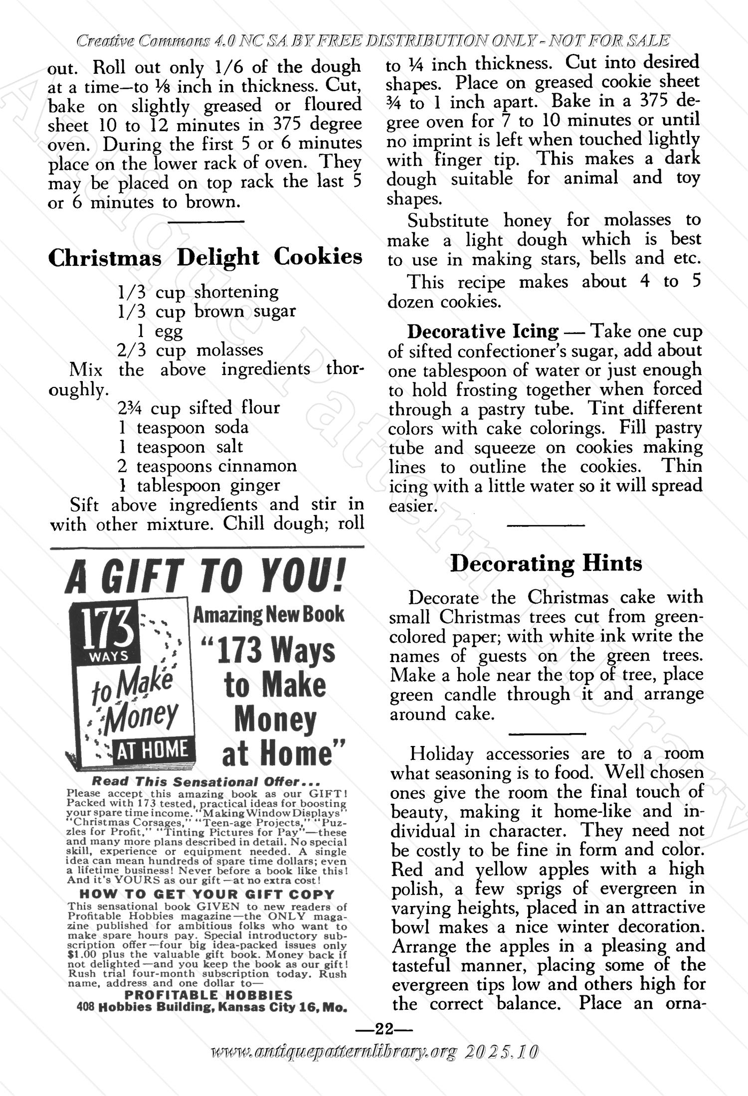 I-WB153 The Workbasket Volume 15 December 1949  No. 3