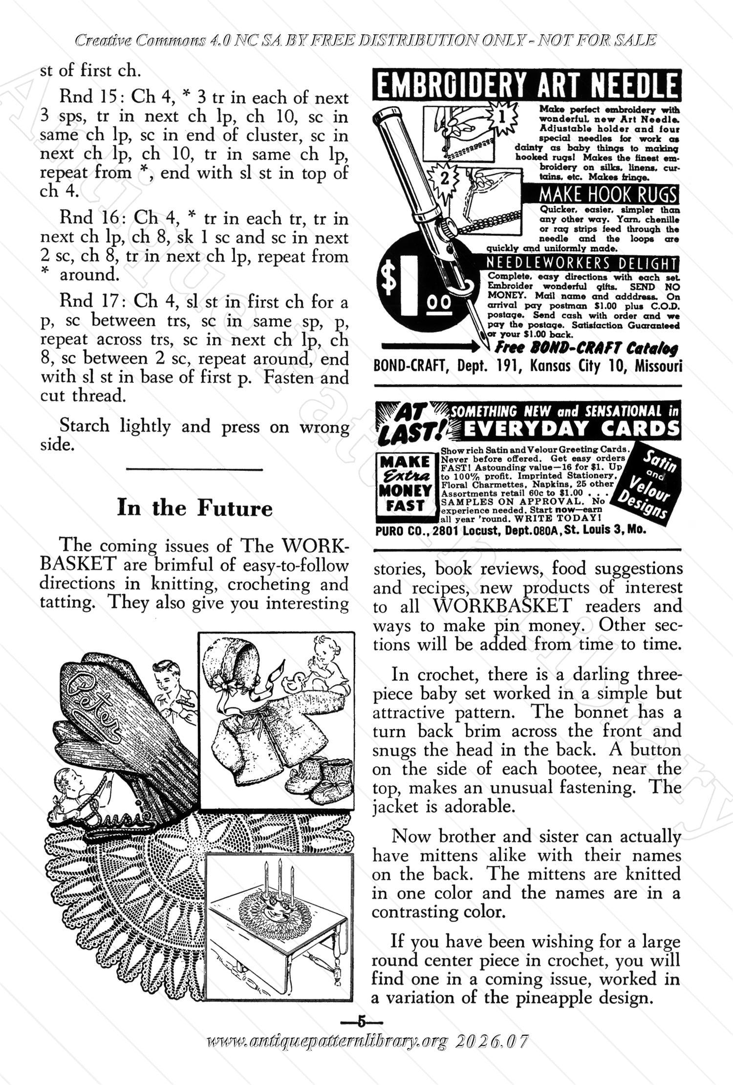 I-WB154 The Workbasket Volume 15 January 1950 No. 4
