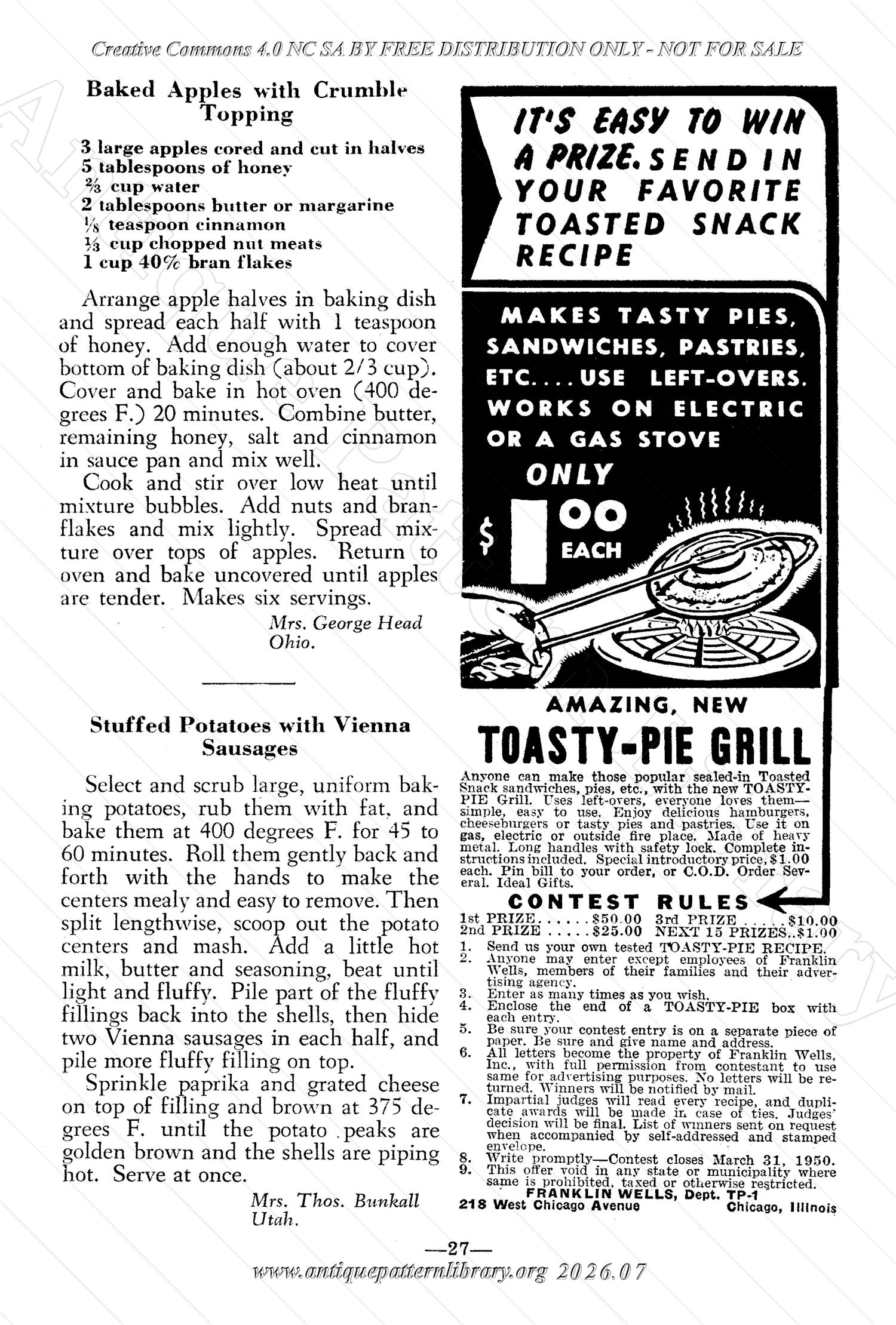 I-WB154 The Workbasket Volume 15 January 1950 No. 4