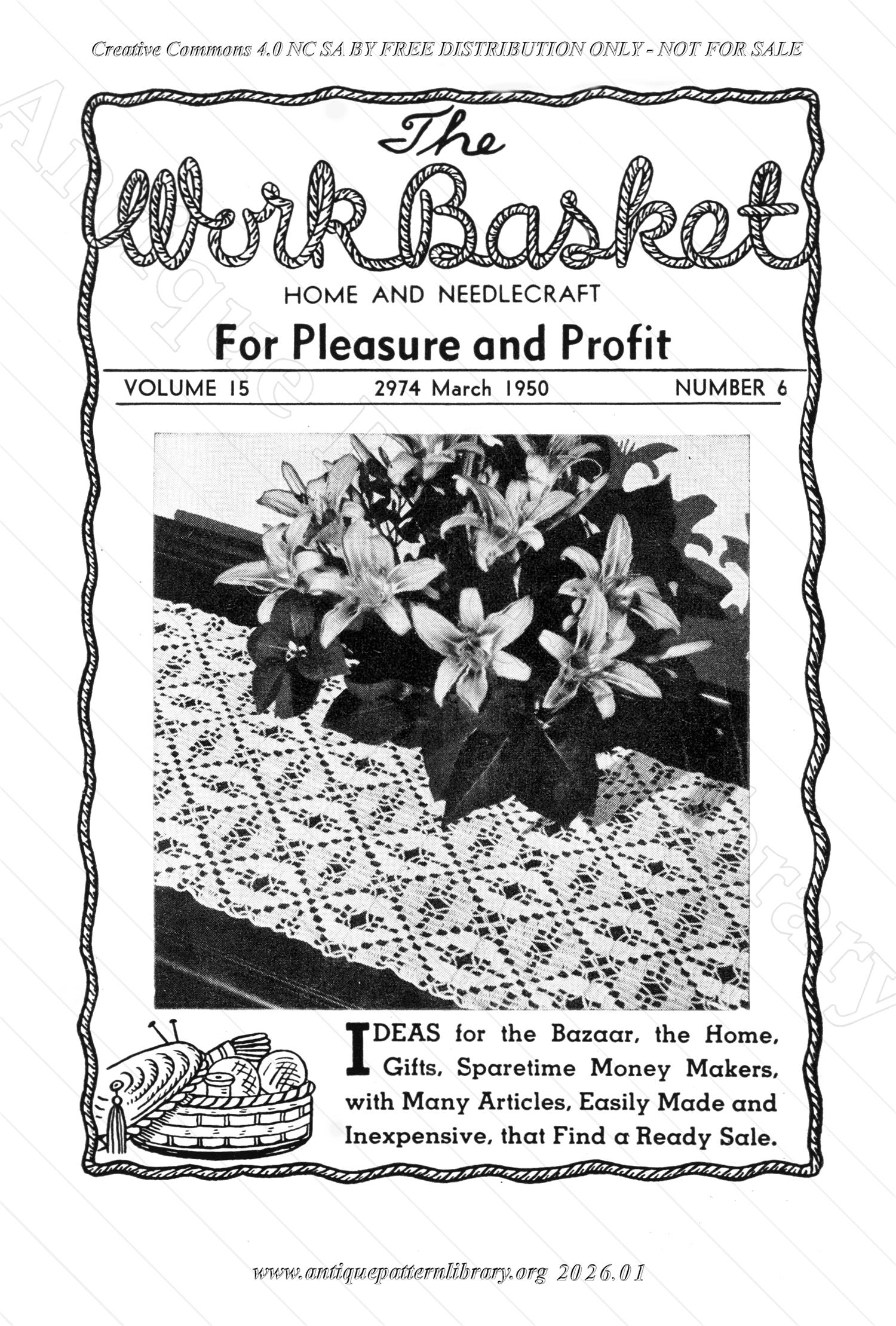 I-WB156 The Workbasket Volume 15 March 1950 No. 6