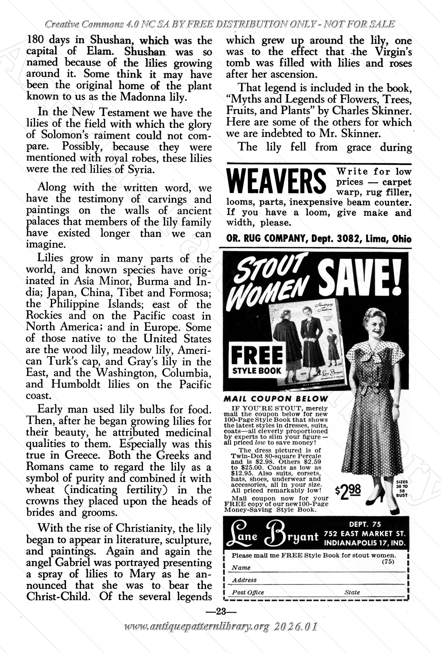 I-WB156 The Workbasket Volume 15 March 1950 No. 6