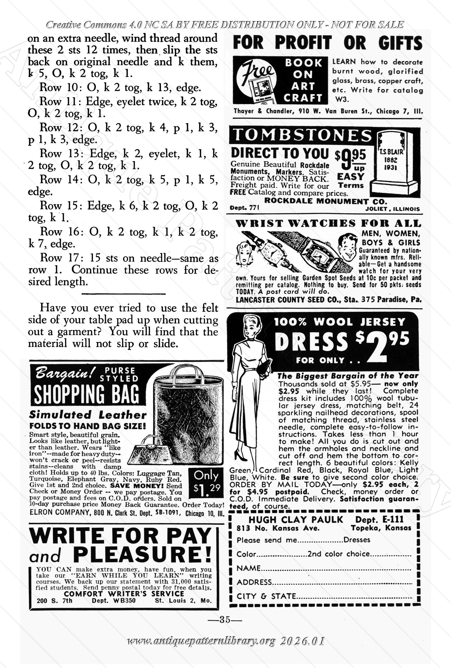 I-WB156 The Workbasket Volume 15 March 1950 No. 6