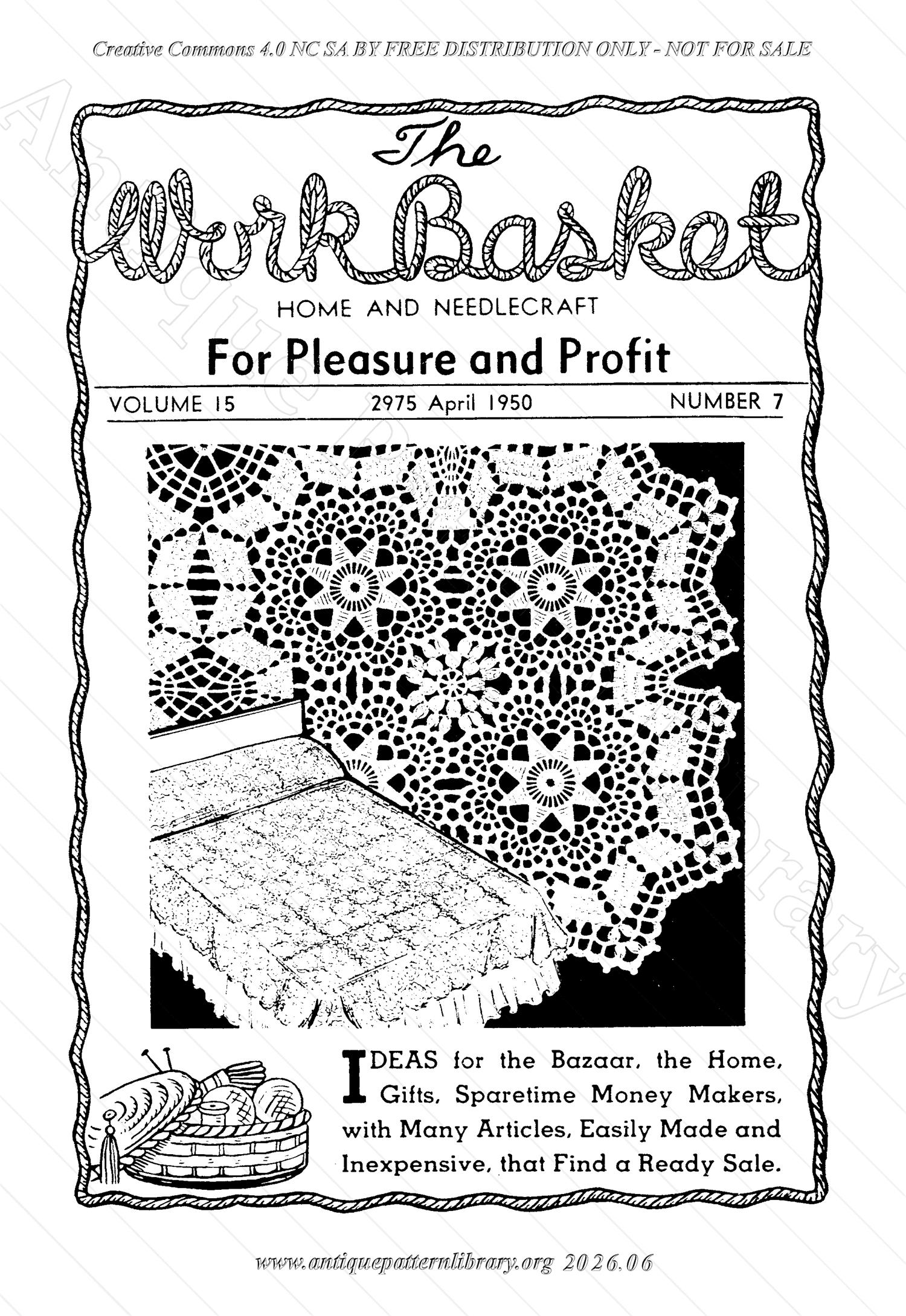 I-WB157 The Workbasket Volume 15 April 1950 No. 7