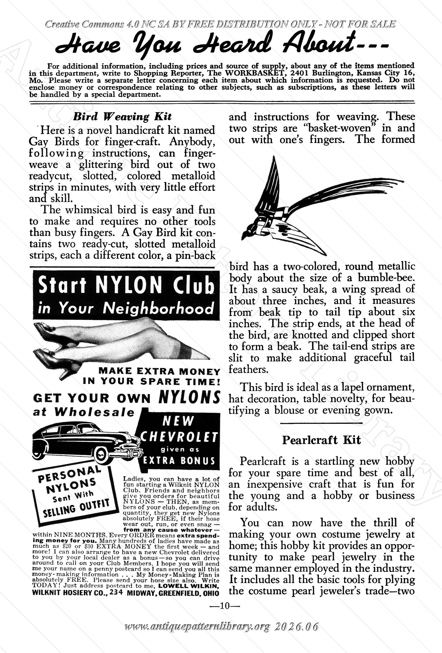 I-WB157 The Workbasket Volume 15 April 1950 No. 7