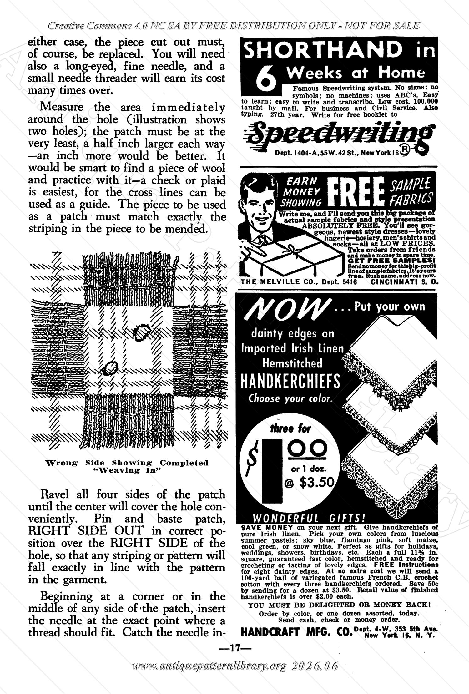 I-WB157 The Workbasket Volume 15 April 1950 No. 7