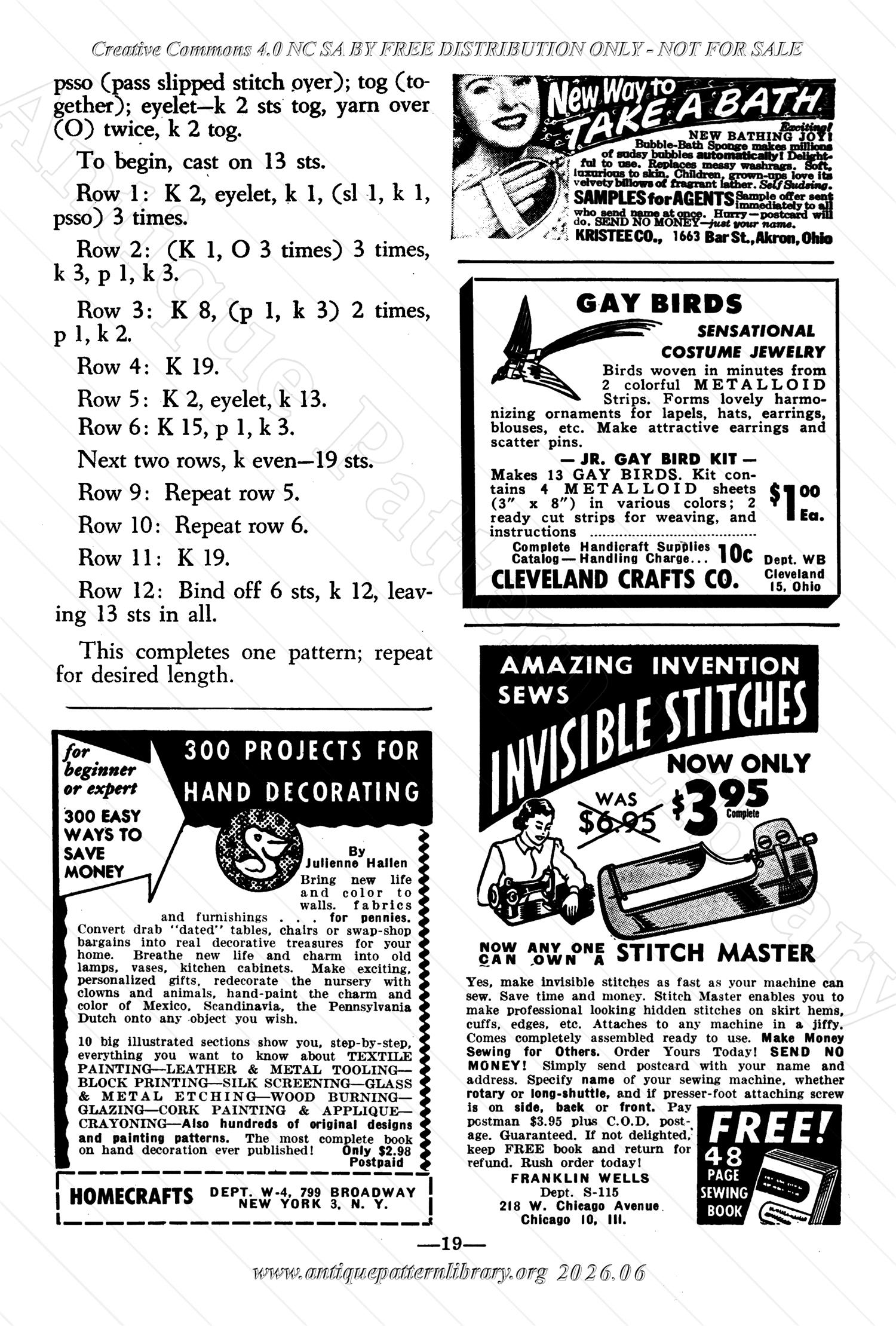 I-WB157 The Workbasket Volume 15 April 1950 No. 7