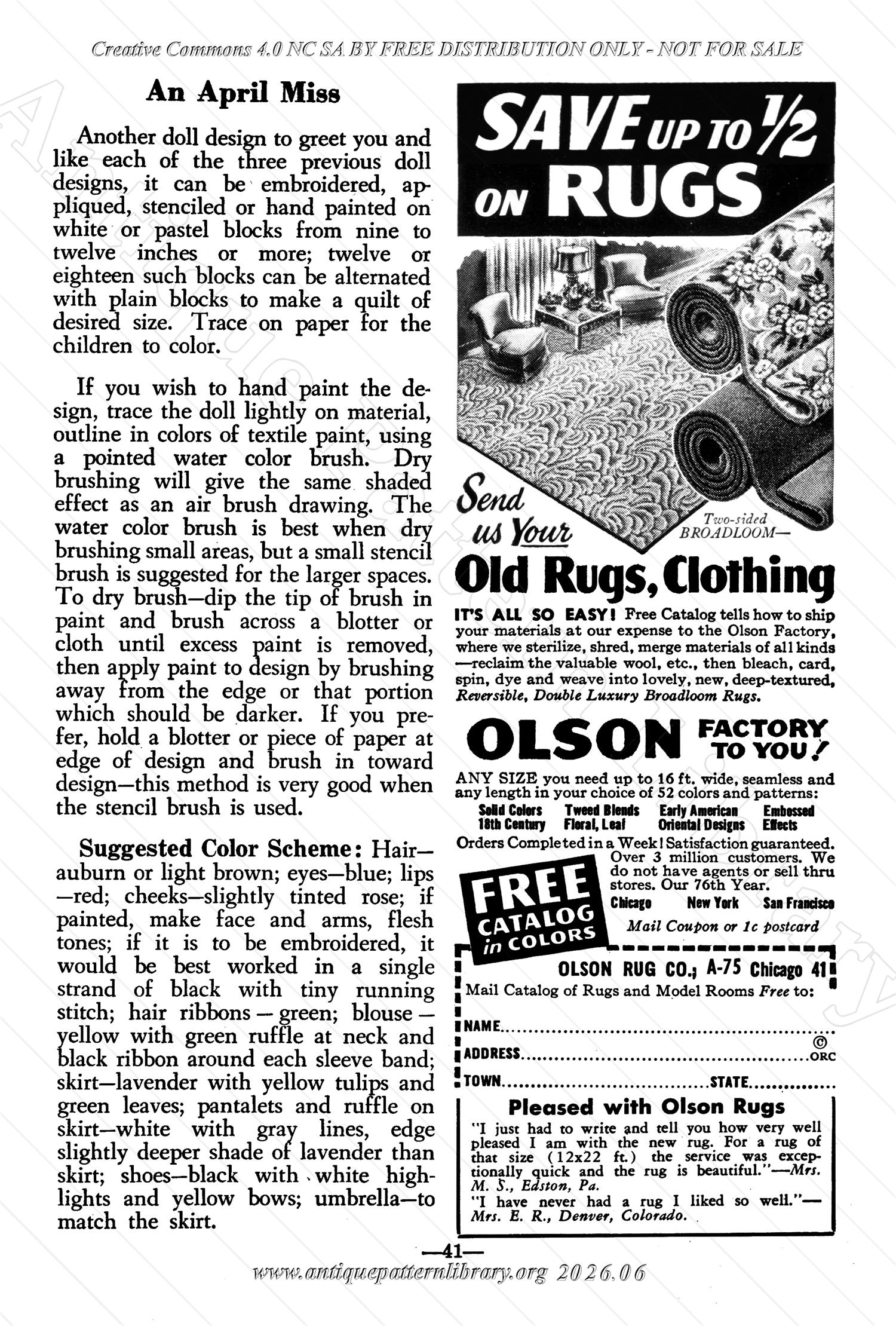 I-WB157 The Workbasket Volume 15 April 1950 No. 7
