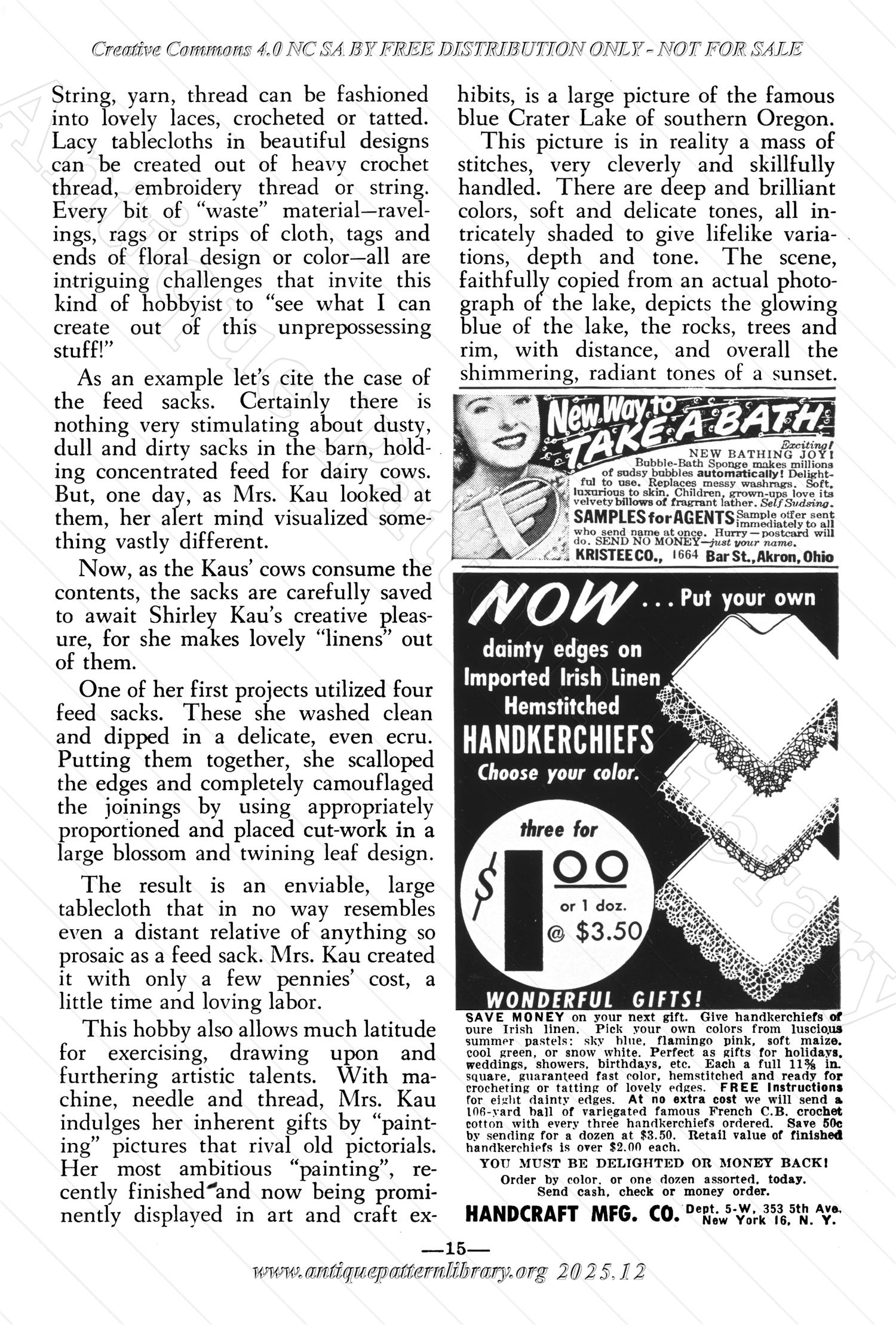 I-WB158 The Workbasket Volume 15 May 1950 No. 8