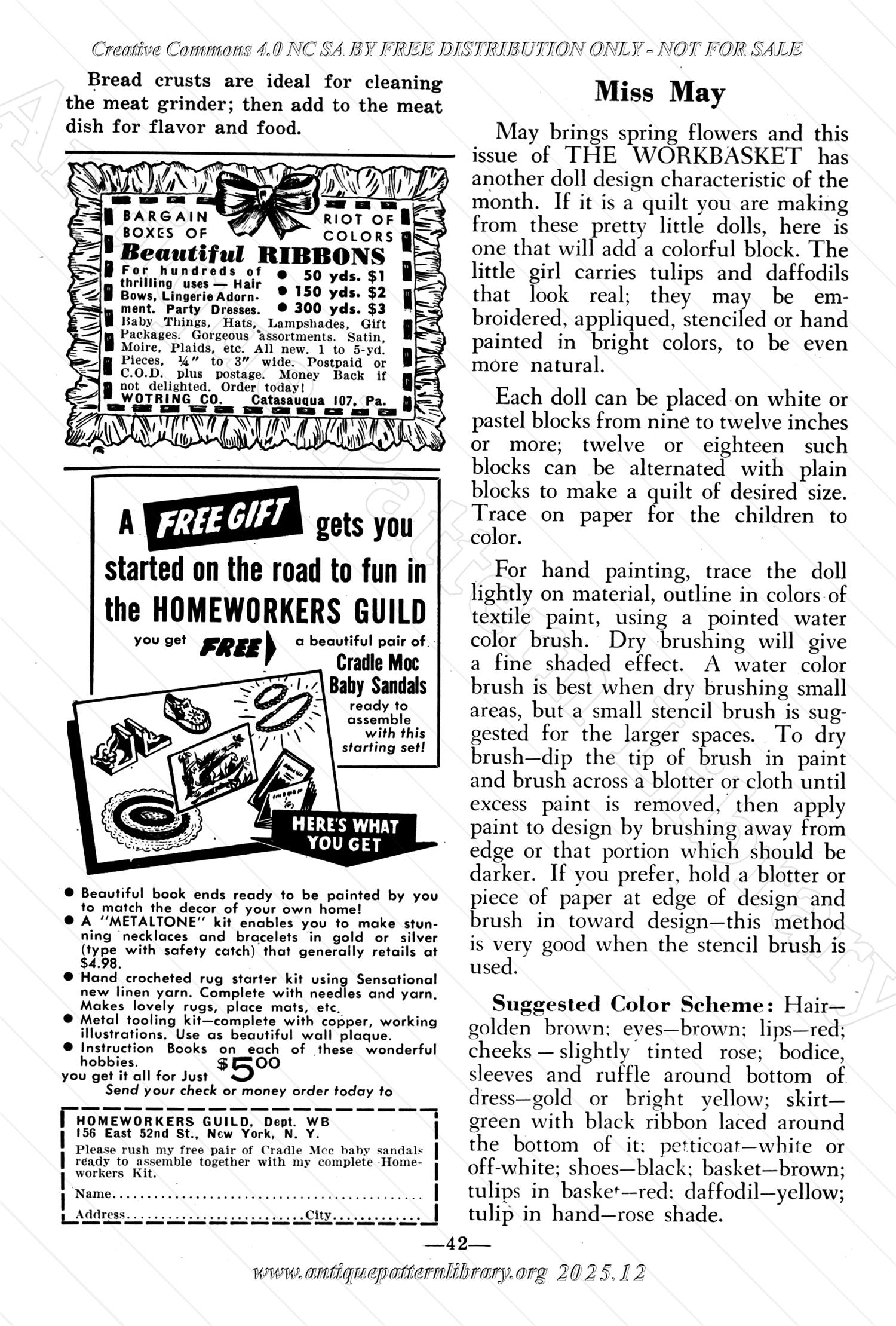 I-WB158 The Workbasket Volume 15 May 1950 No. 8