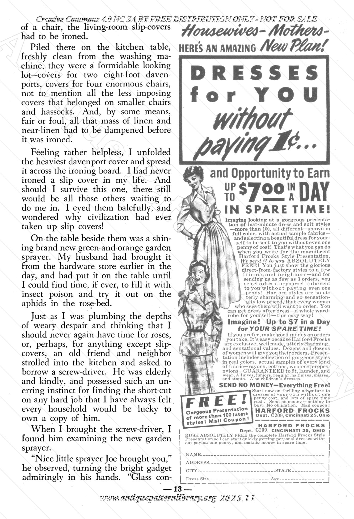 I-WB15B The Workbasket Volume 15 August 1950 No. 11