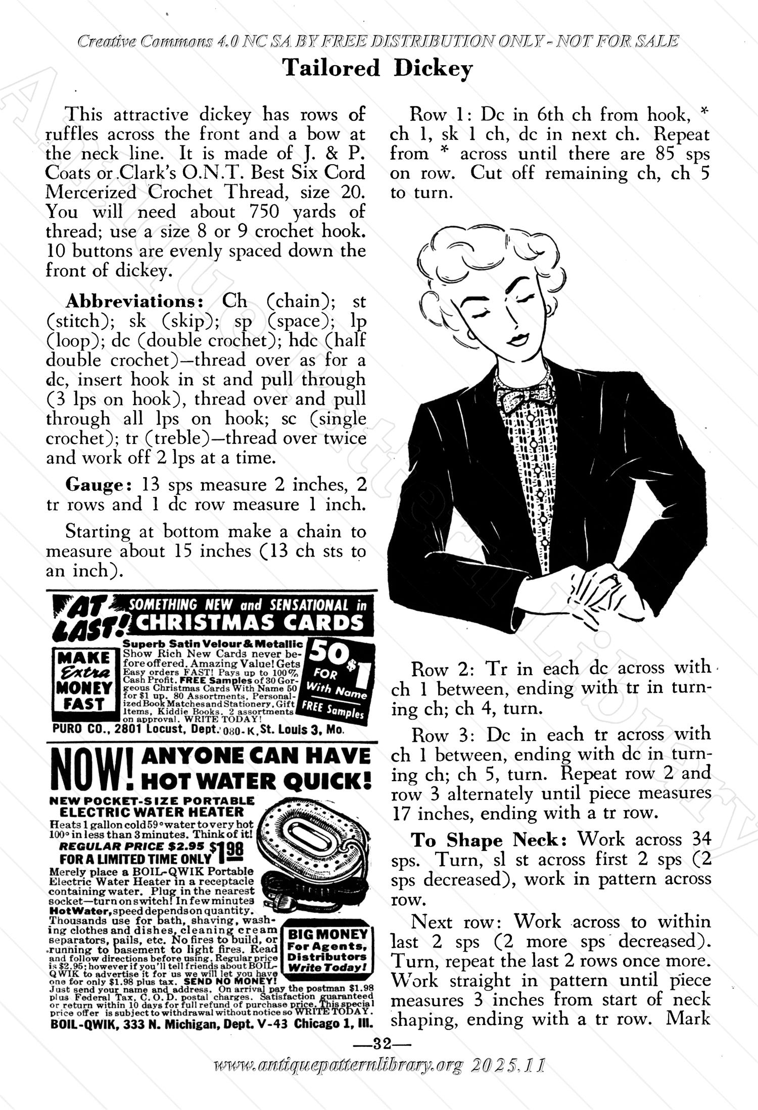 I-WB15B The Workbasket Volume 15 August 1950 No. 11