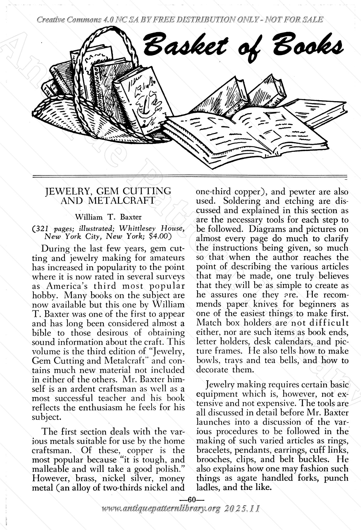 I-WB15B The Workbasket Volume 15 August 1950 No. 11