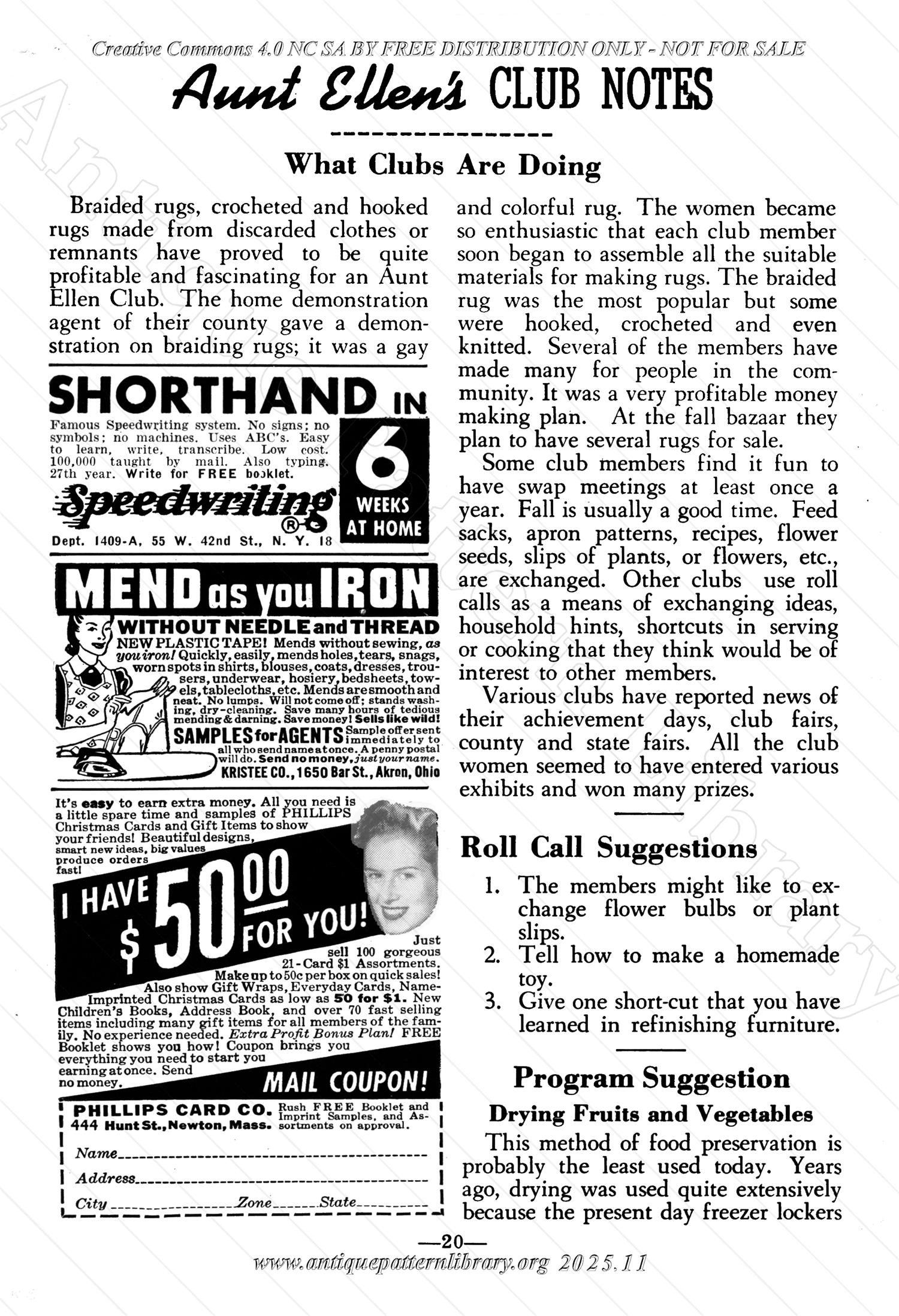 I-WB15C The Workbasket Volume 15 September 1950 No. 12