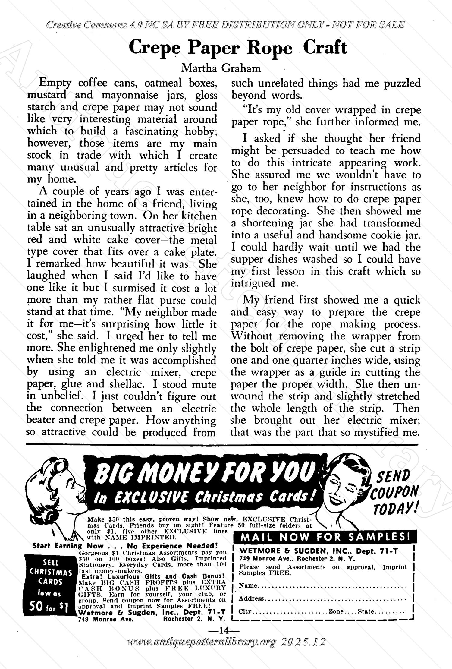 I-WB171f The Workbasket Volume 17 - October 1951 - No. 1