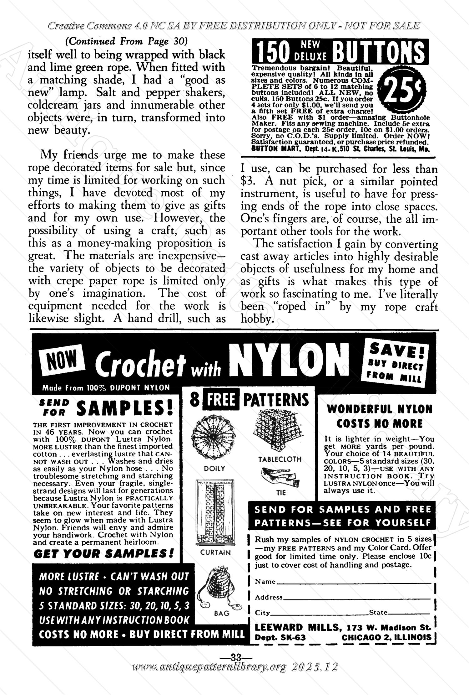 I-WB171f The Workbasket Volume 17 - October 1951 - No. 1