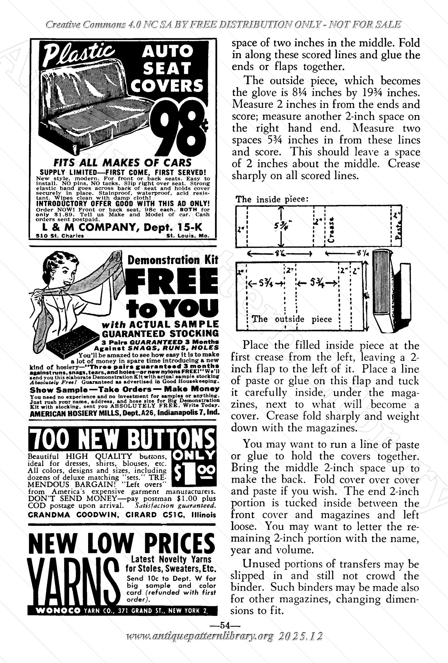 I-WB171f The Workbasket Volume 17 - October 1951 - No. 1