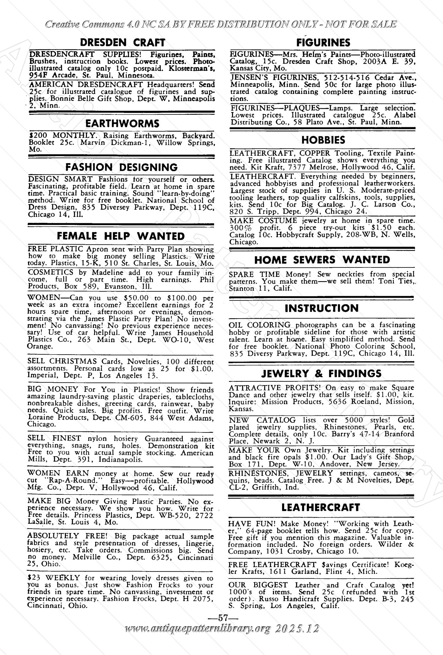 I-WB171f The Workbasket Volume 17 - October 1951 - No. 1