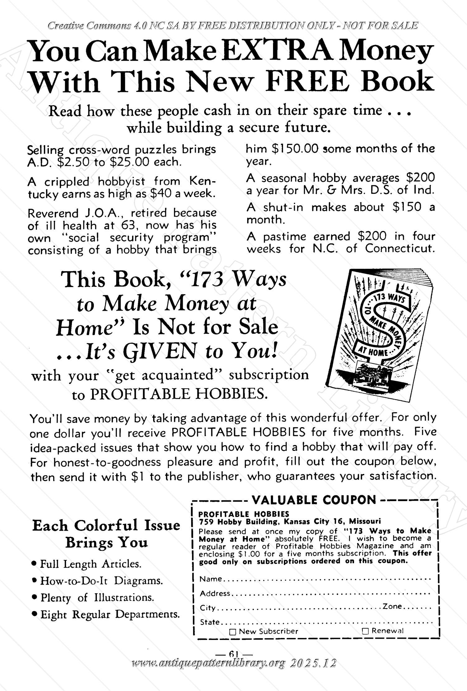 I-WB171f The Workbasket Volume 17 - October 1951 - No. 1