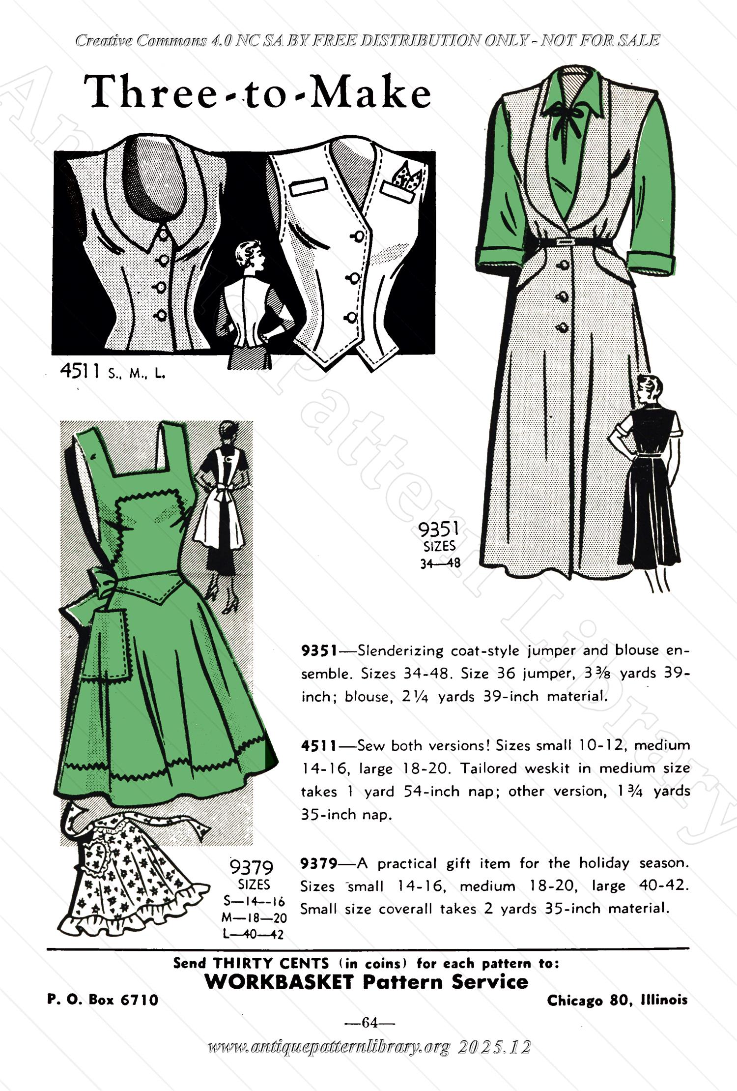 I-WB171f The Workbasket Volume 17 - October 1951 - No. 1