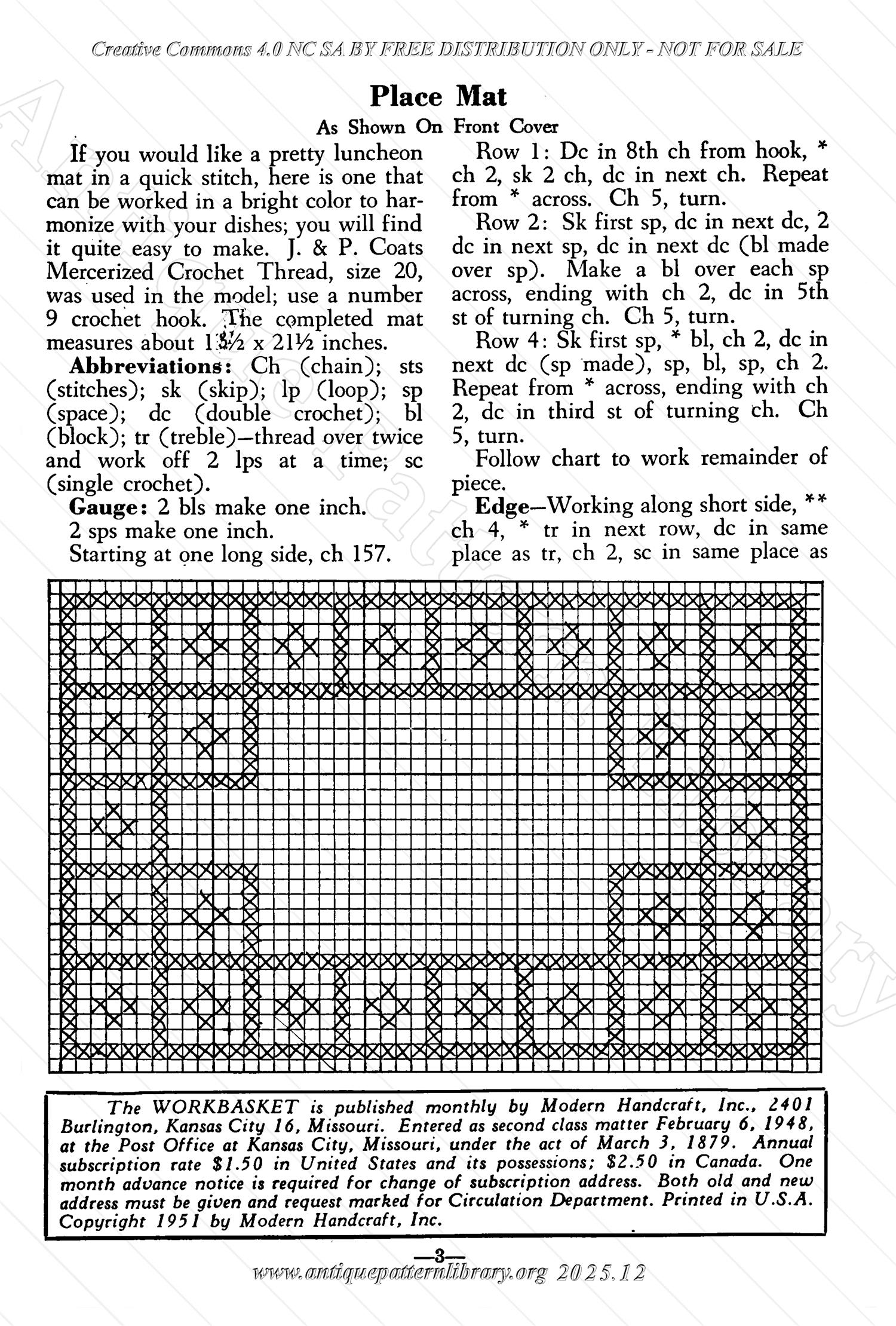 I-WB172 The Workbasket Volume 17 November 1951 No. 2