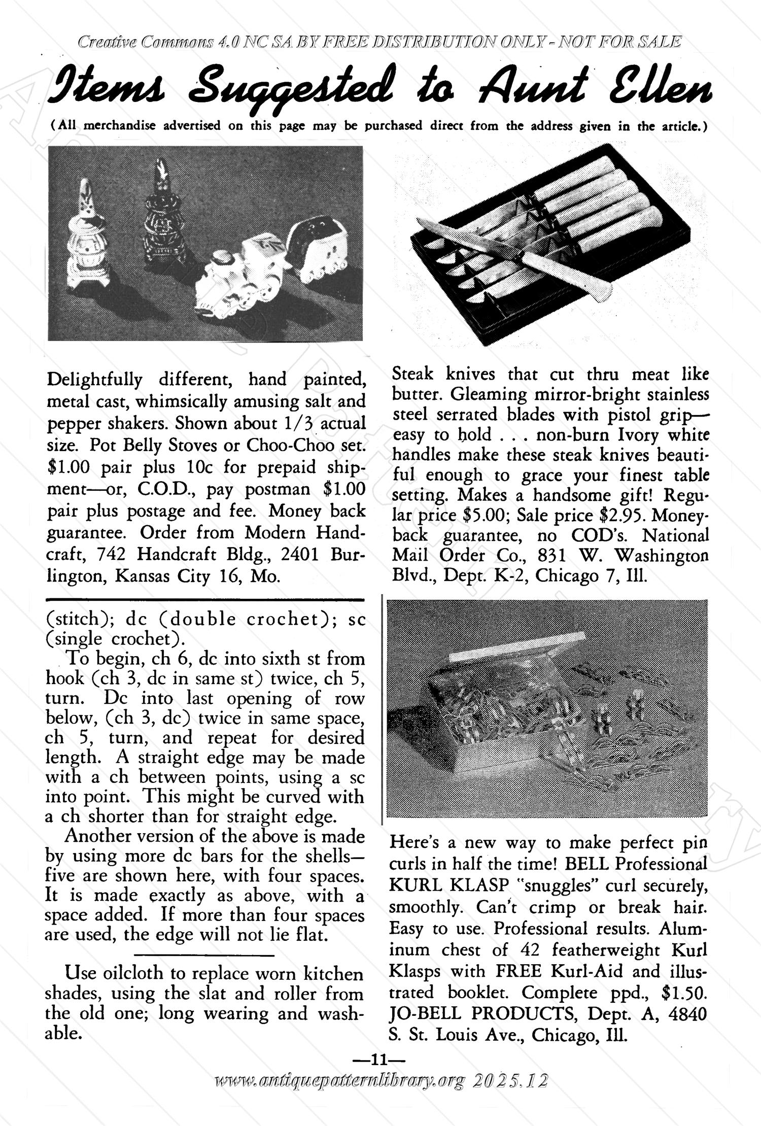 I-WB172 The Workbasket Volume 17 November 1951 No. 2