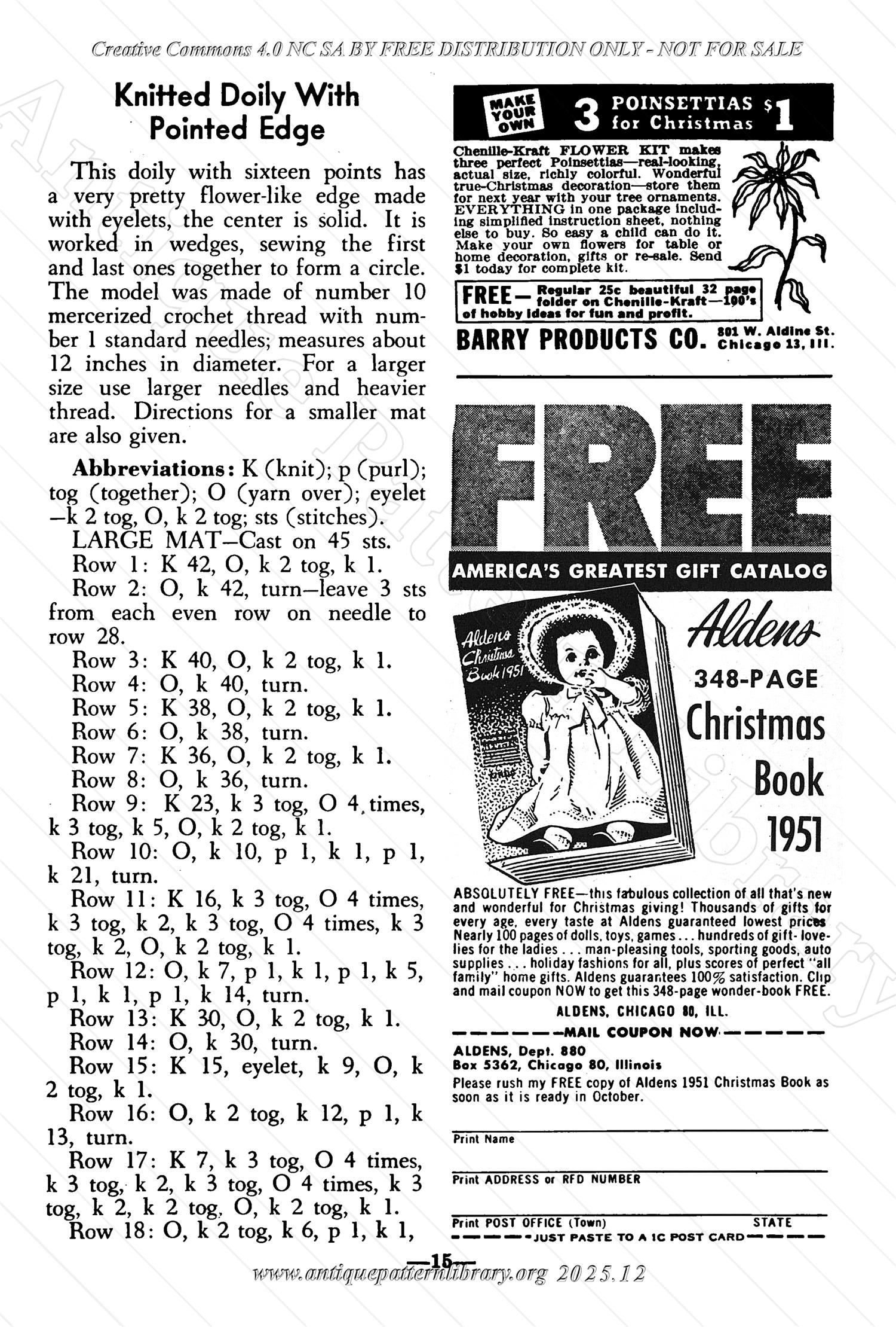 I-WB172 The Workbasket Volume 17 November 1951 No. 2