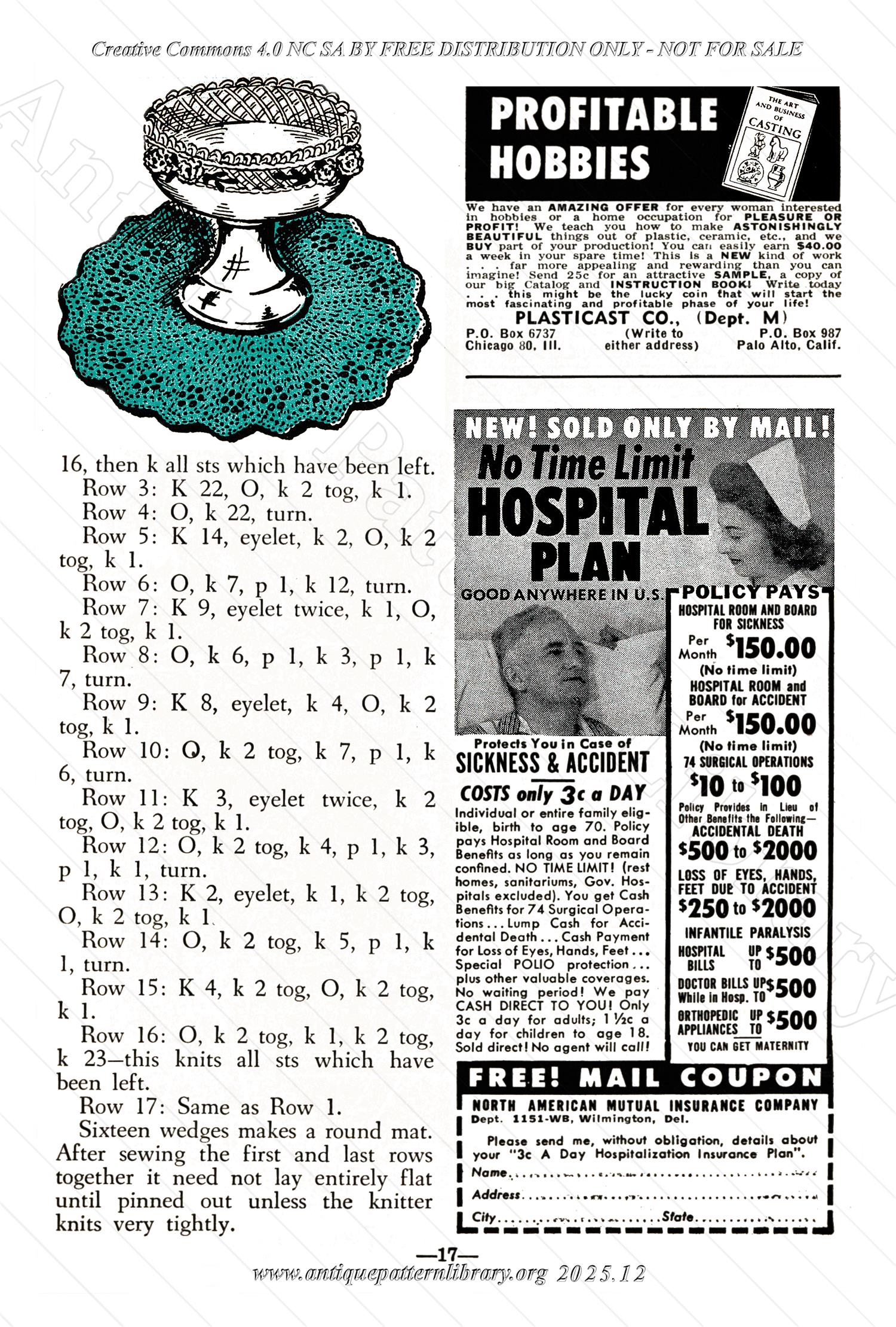 I-WB172 The Workbasket Volume 17 November 1951 No. 2