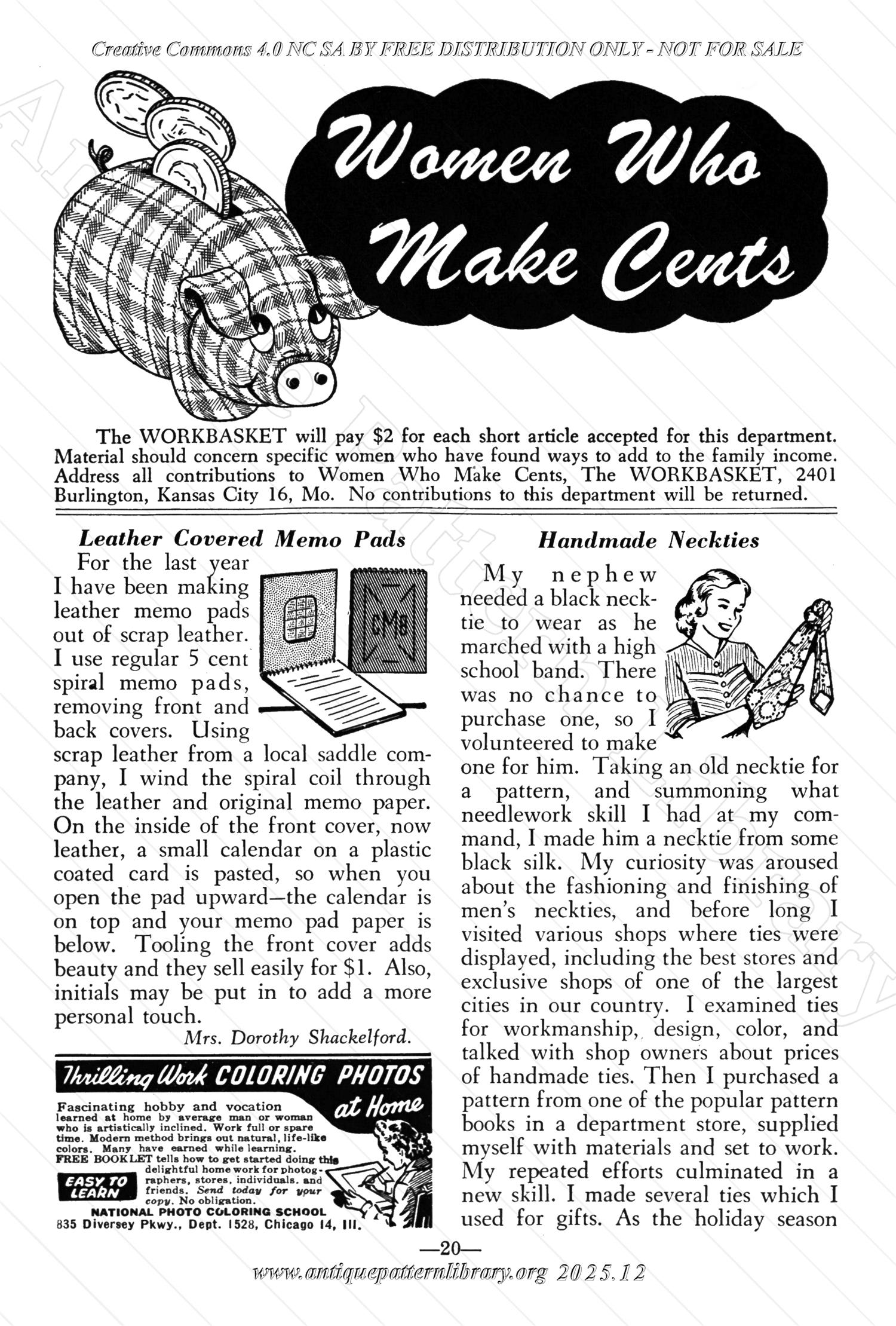 I-WB172 The Workbasket Volume 17 November 1951 No. 2
