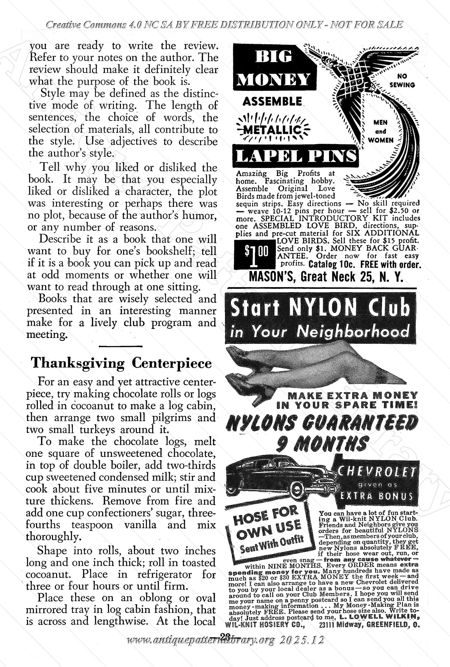 I-WB172 The Workbasket Volume 17 November 1951 No. 2
