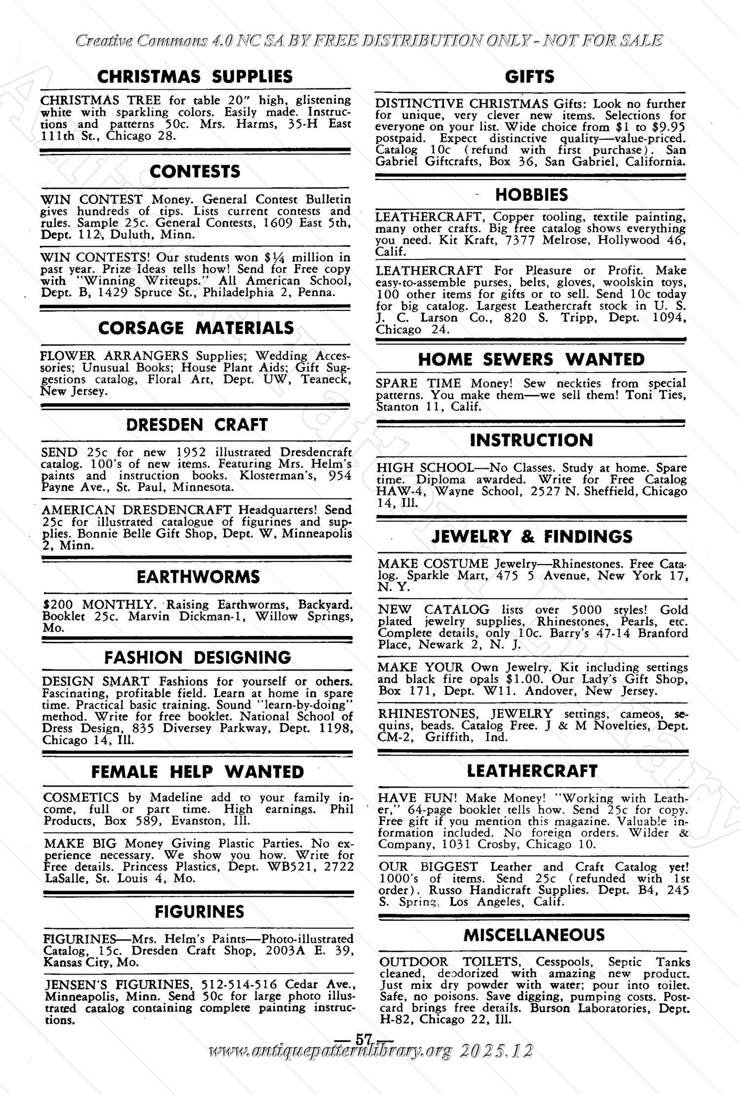 I-WB172 The Workbasket Volume 17 November 1951 No. 2