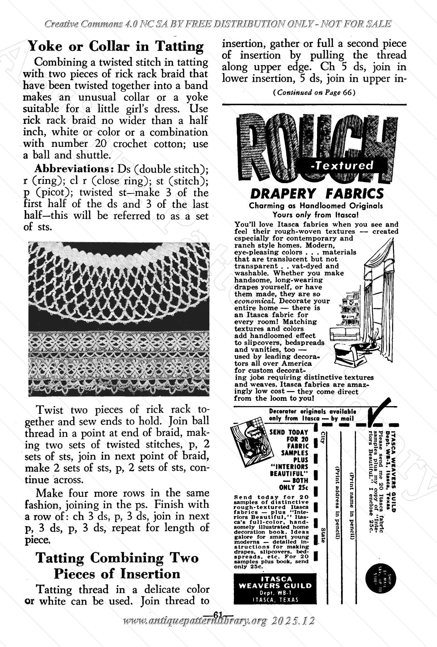 I-WB172 The Workbasket Volume 17 November 1951 No. 2