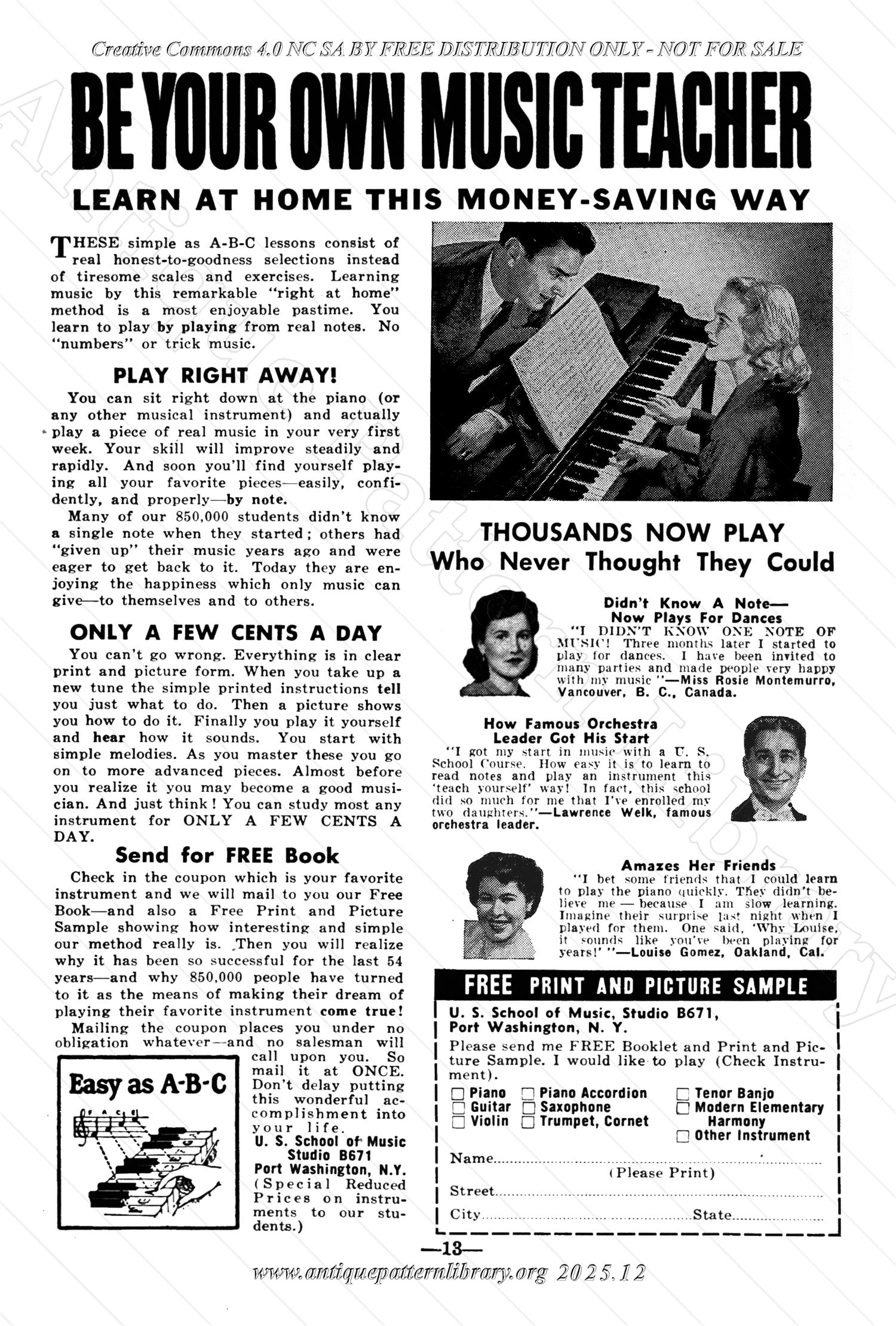I-WB174 The Workbasket Volume 17 January 1952 No. 4