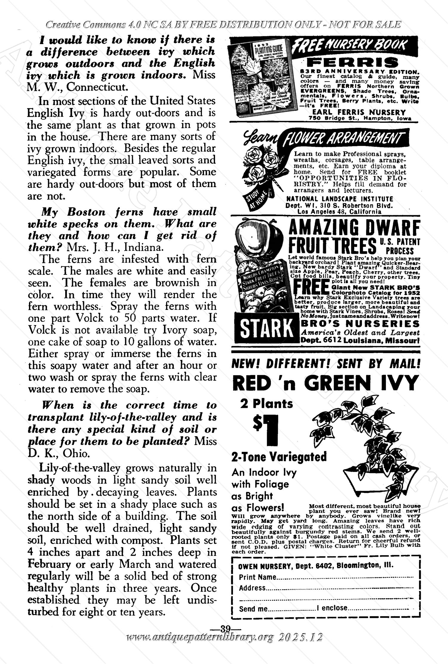 I-WB174 The Workbasket Volume 17 January 1952 No. 4